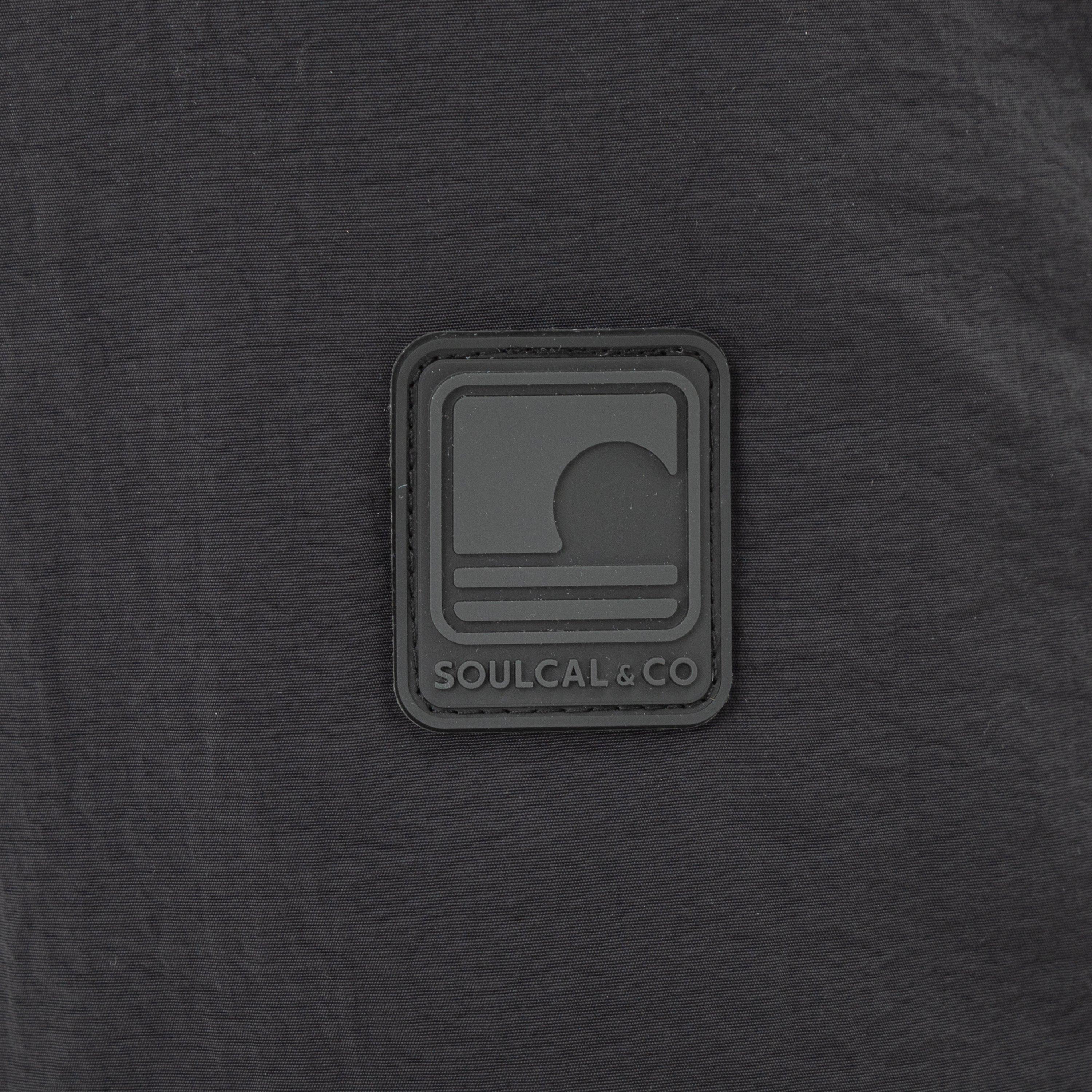 Zwart - SoulCal - Soul Sherpa Hooded Long Sleeve Hybrid Jacket - 7