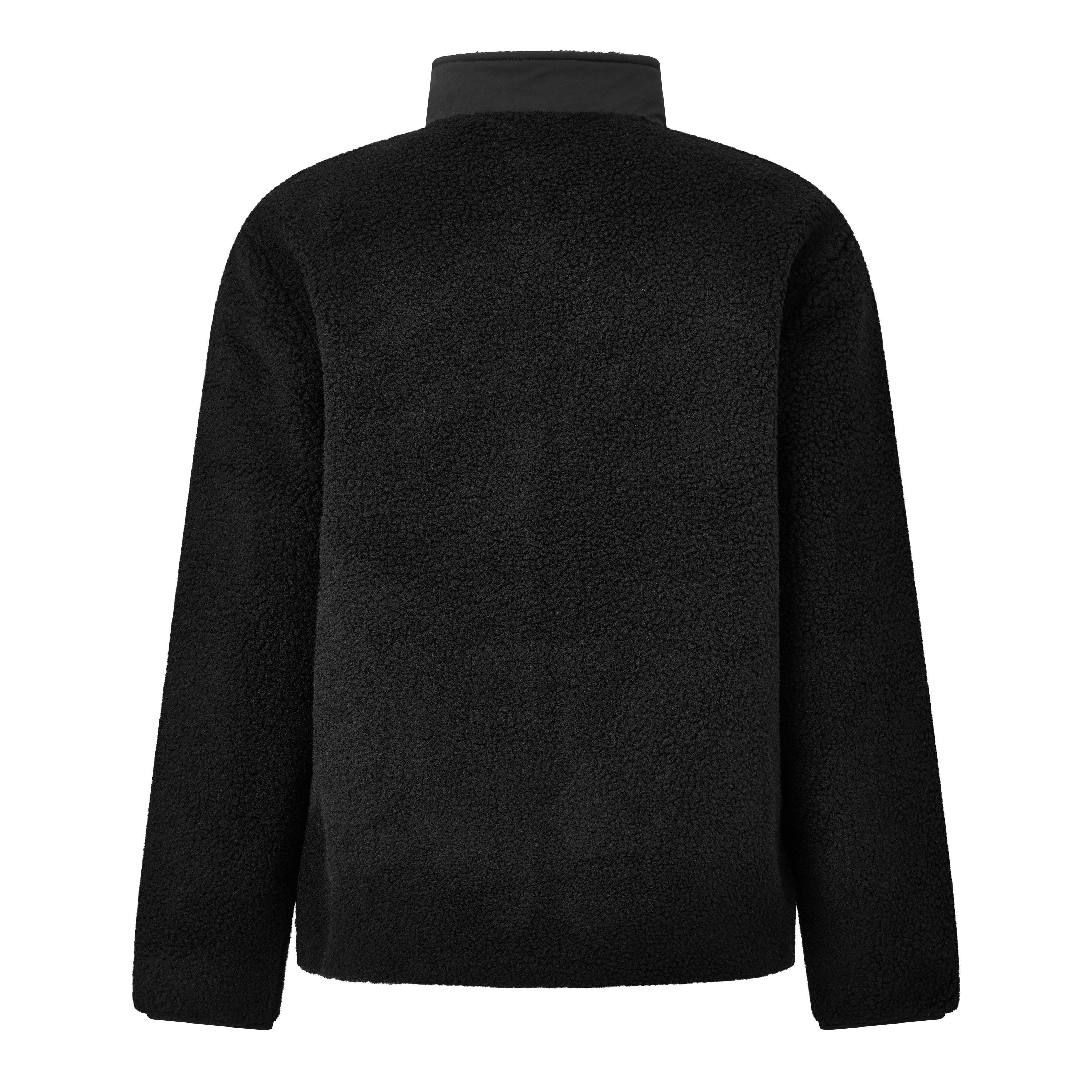 Black BK31 - Barbour International - Men's Adams Oversized Funnel Neck Long Sleeve Teddy Coat - 2