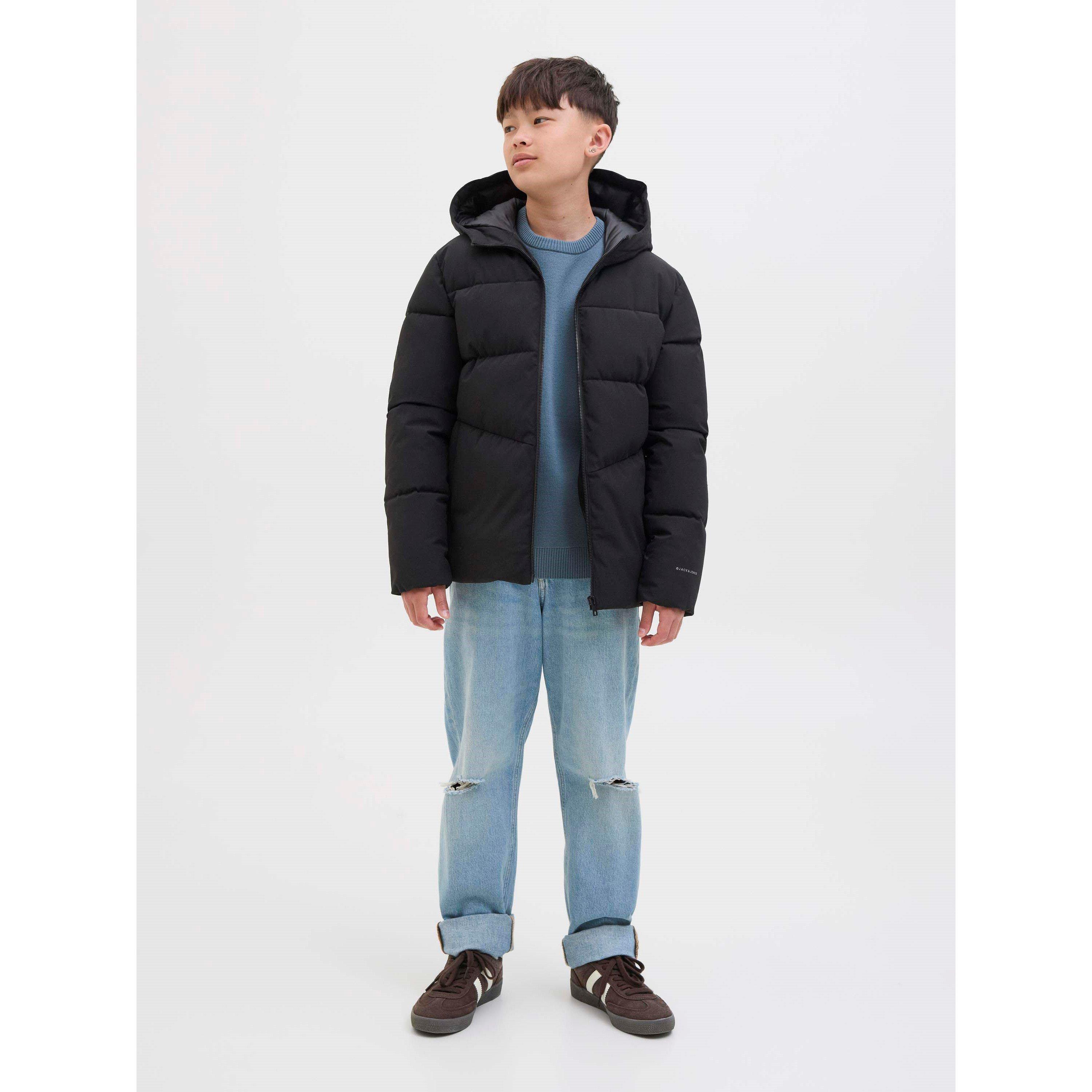Black - Jack and Jones - Kids' Global Jacket Short Puffer Jacket - 7