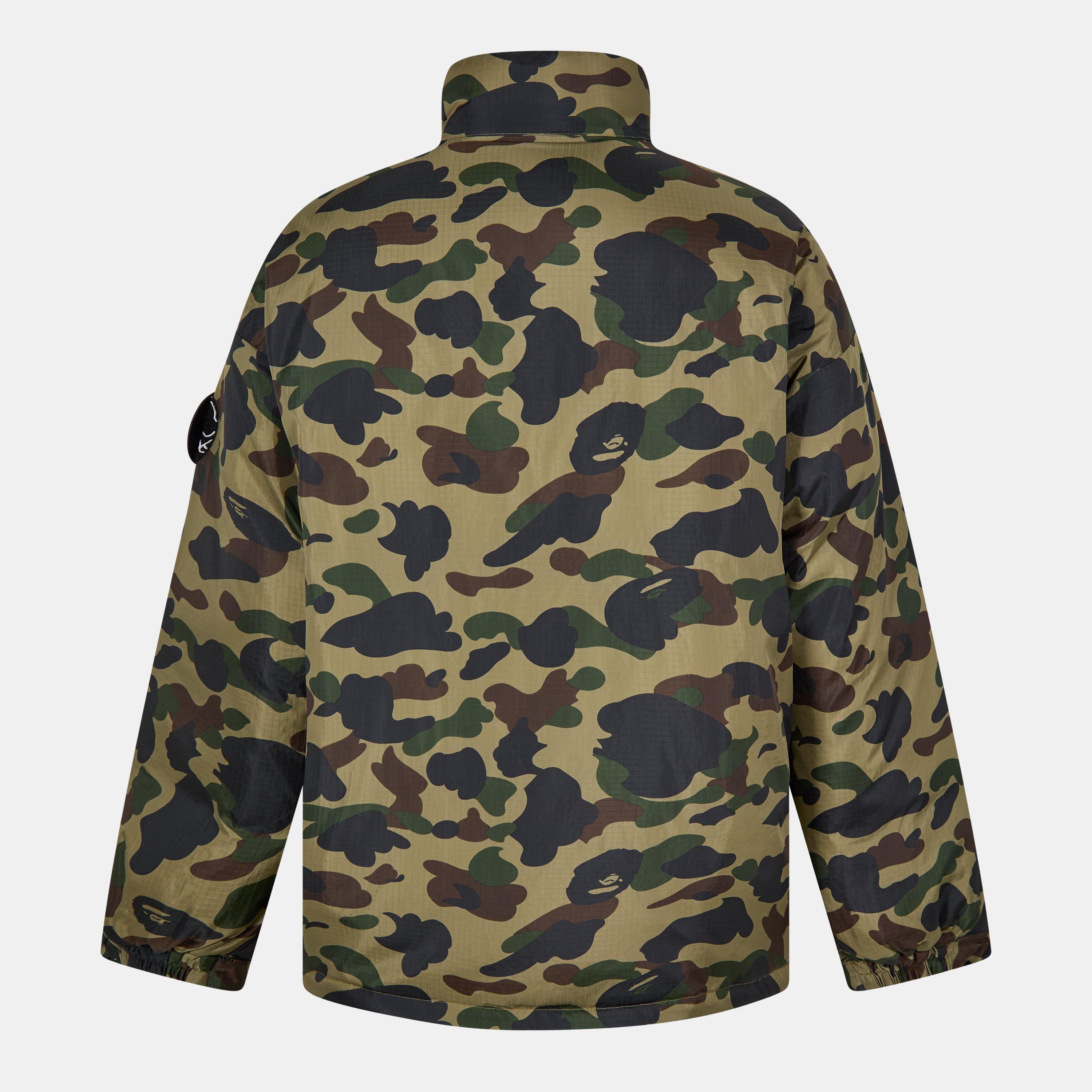 Green Camo - A Bathing Ape - Men's  Insulated Short Puffer Jacket - 2