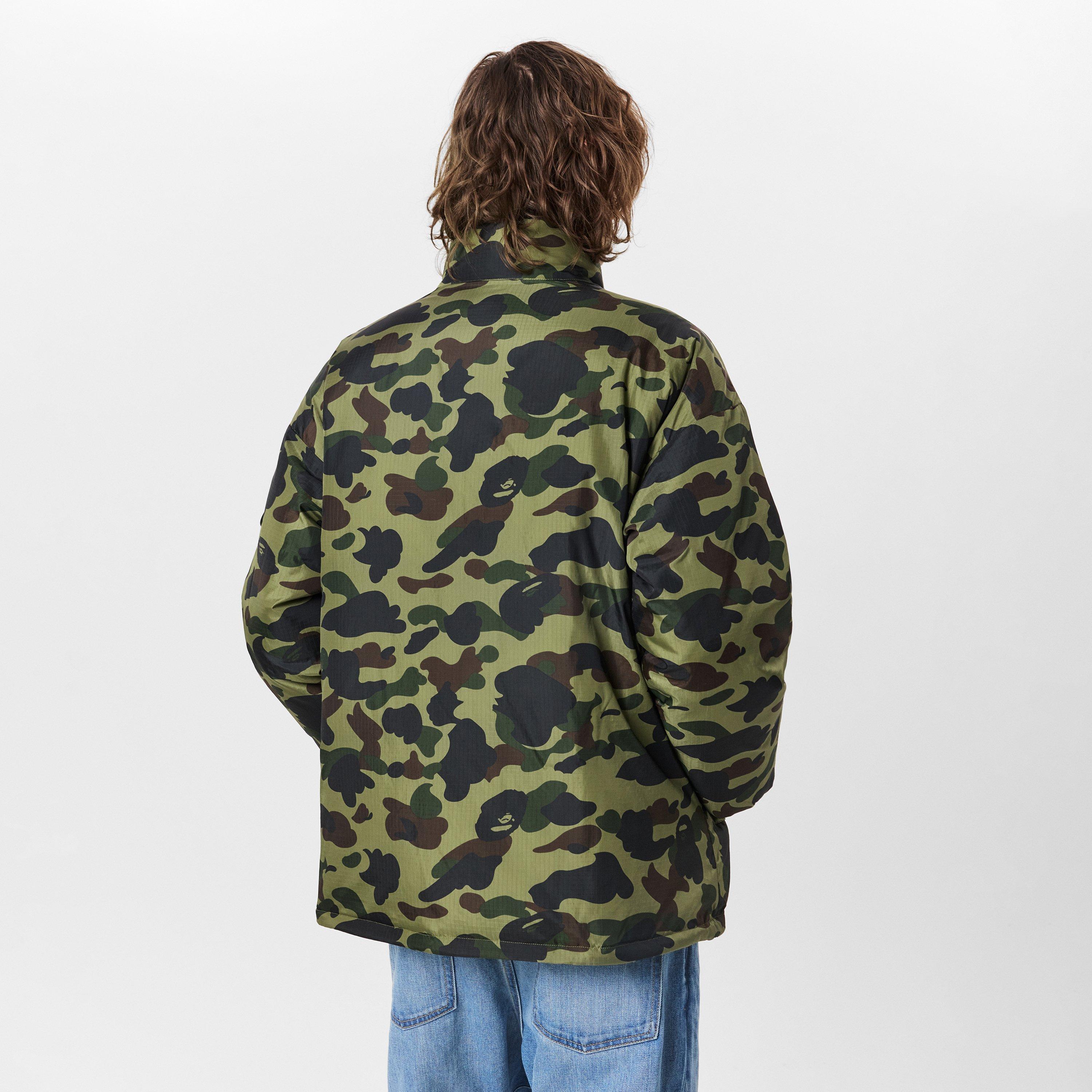 Green Camo - A Bathing Ape - Men's  Insulated Short Puffer Jacket - 4