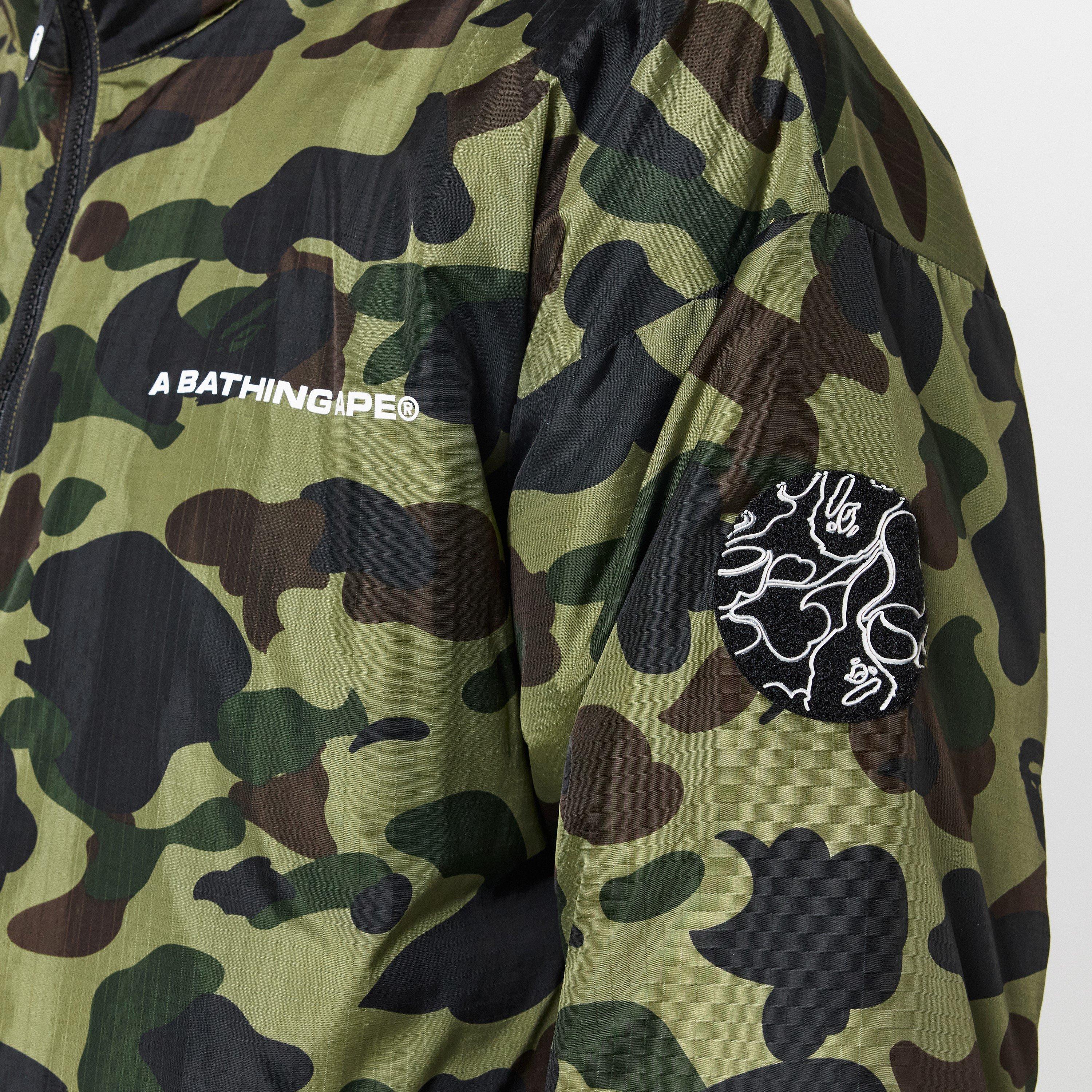 Green Camo - A Bathing Ape - Men's  Insulated Short Puffer Jacket - 5