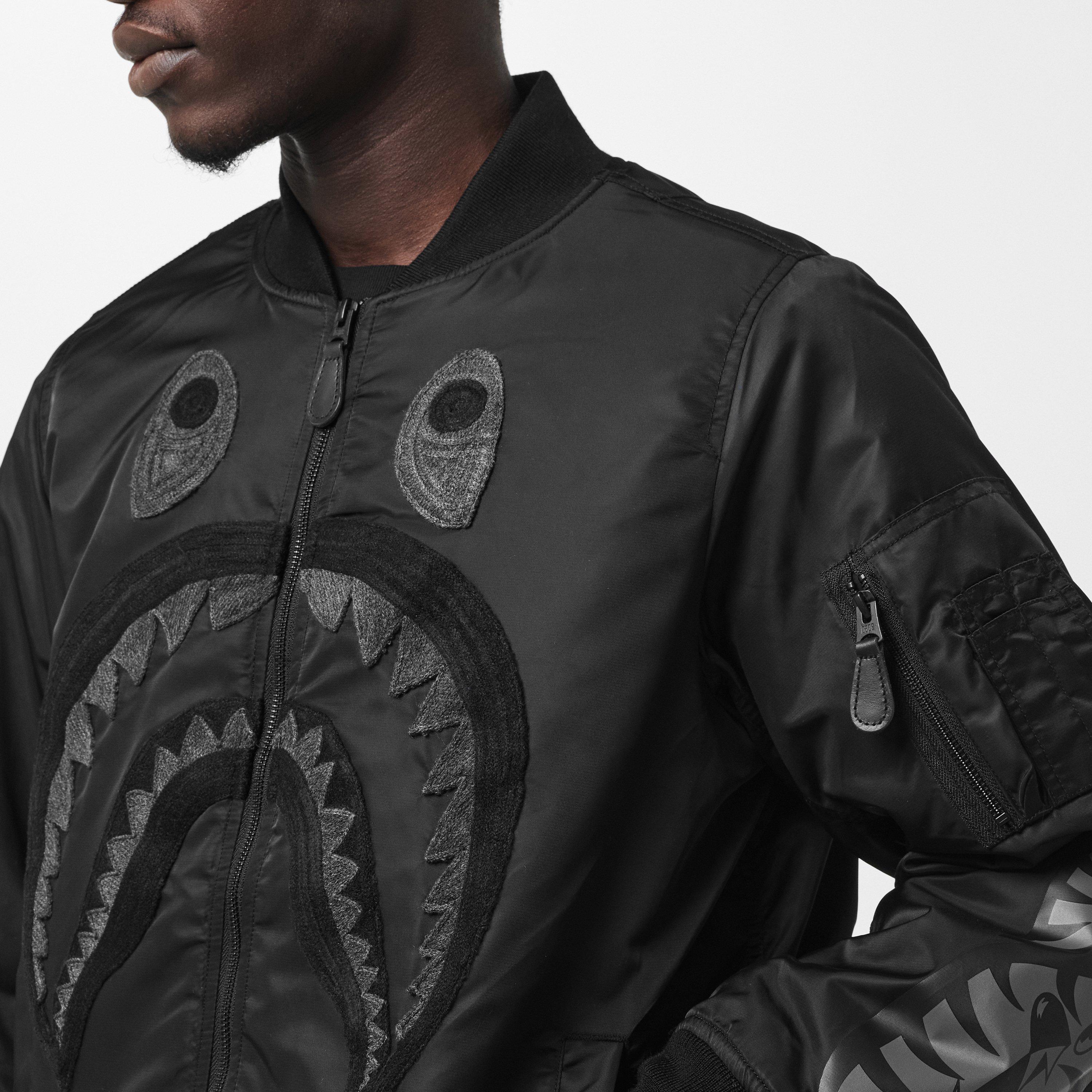 Bape | Men's Bape Shark Varsity Jacket | Varsity Jackets