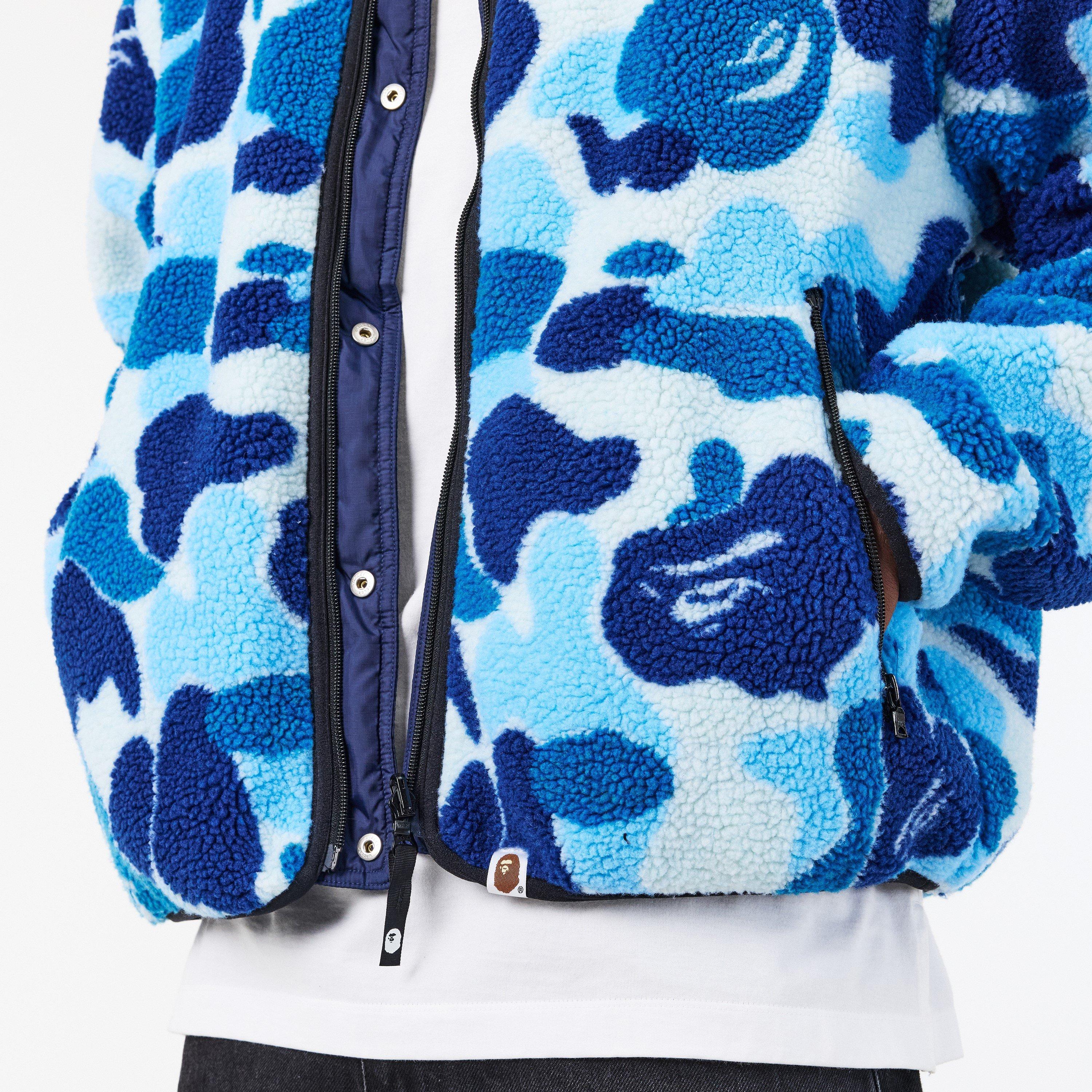 Blue Camo - A Bathing Ape - Men's Boa Reversible Quilted Jacket - 5