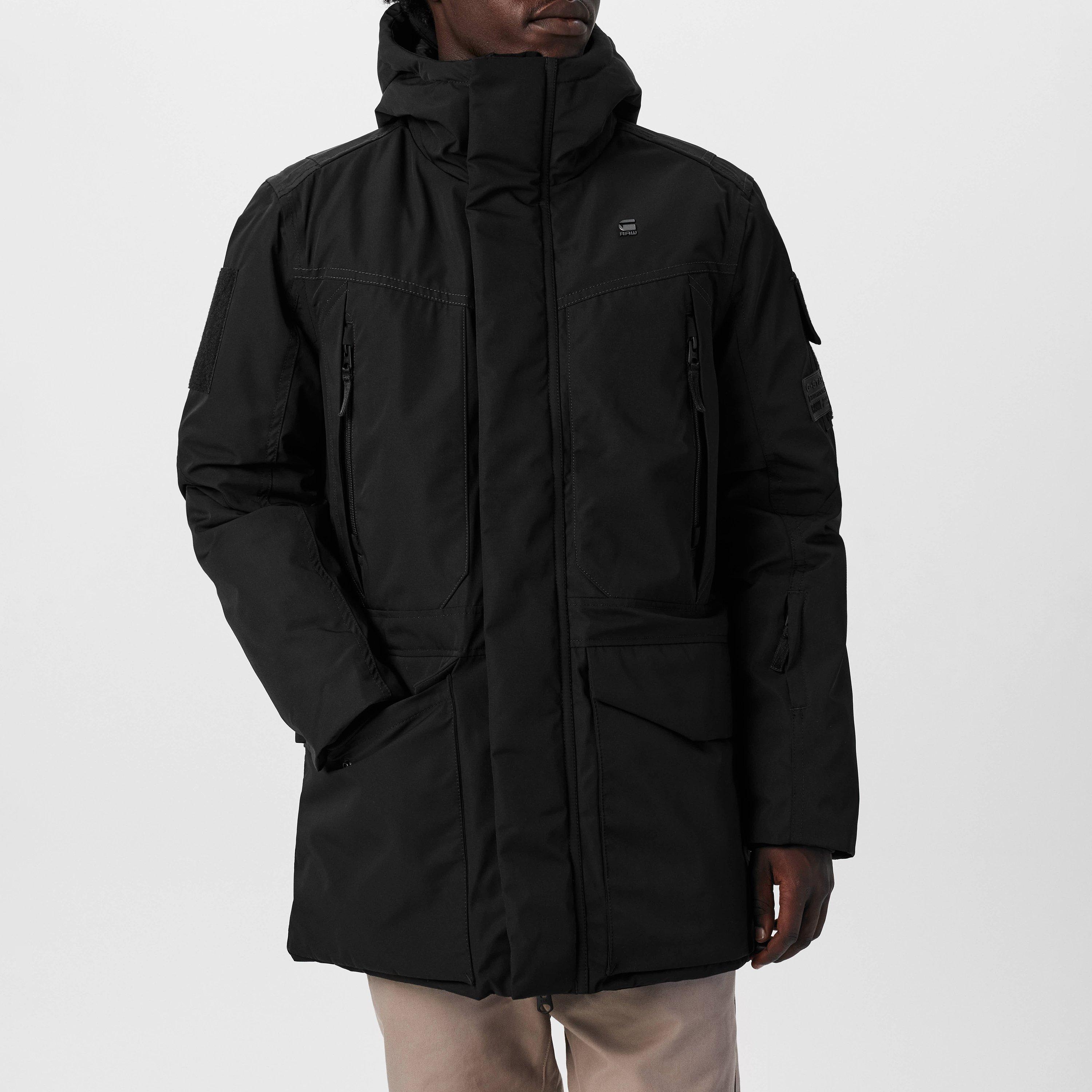 Neo Zwart - G Star - Men's Expedition Hooded Long Sleeve Puffer Jacket - 3