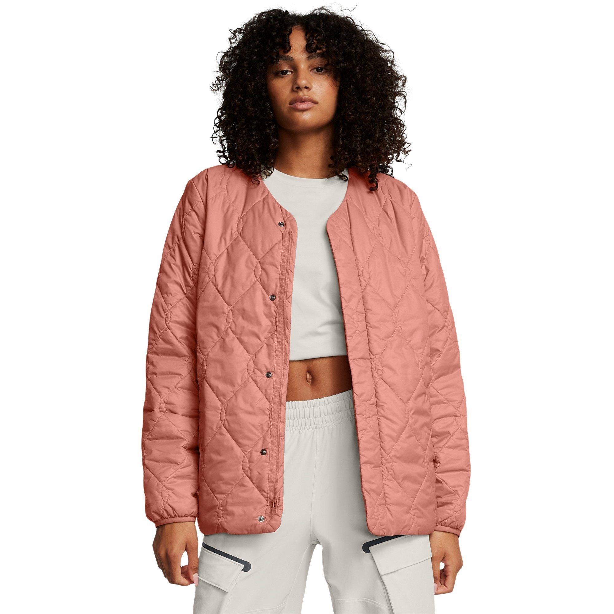 Pink - Under Armour - Women's Diamond Water-Repellent Fitted Quilted Jacket - 3