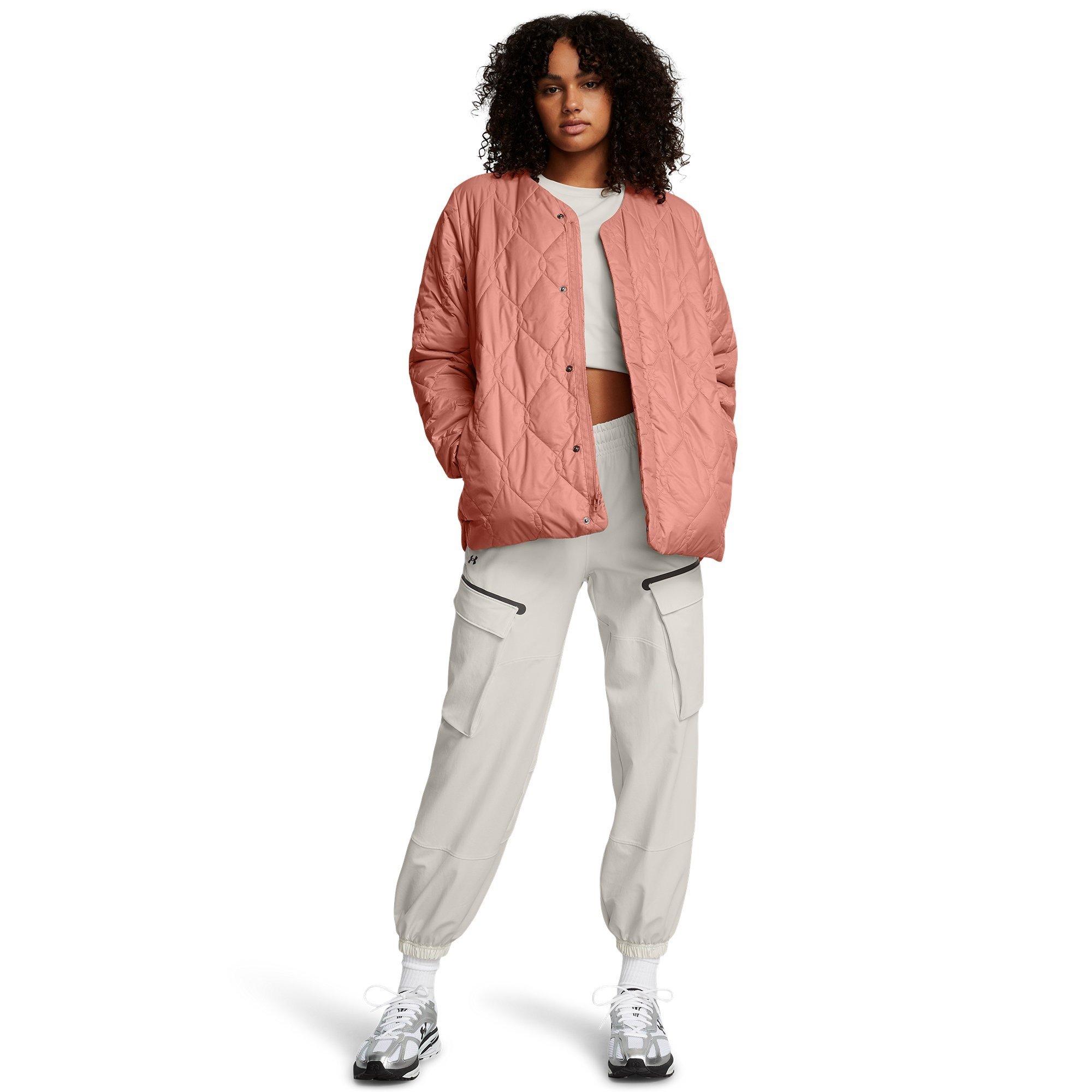 Pink - Under Armour - Women's Diamond Water-Repellent Fitted Quilted Jacket - 7
