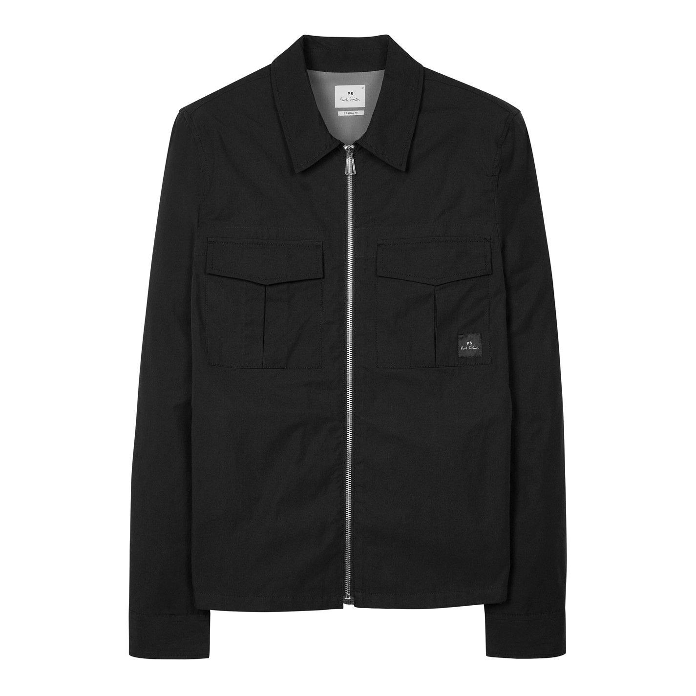 Black 79 - PS Paul Smith - Men's Cotton Zip Long Sleeve Overshirt - 8