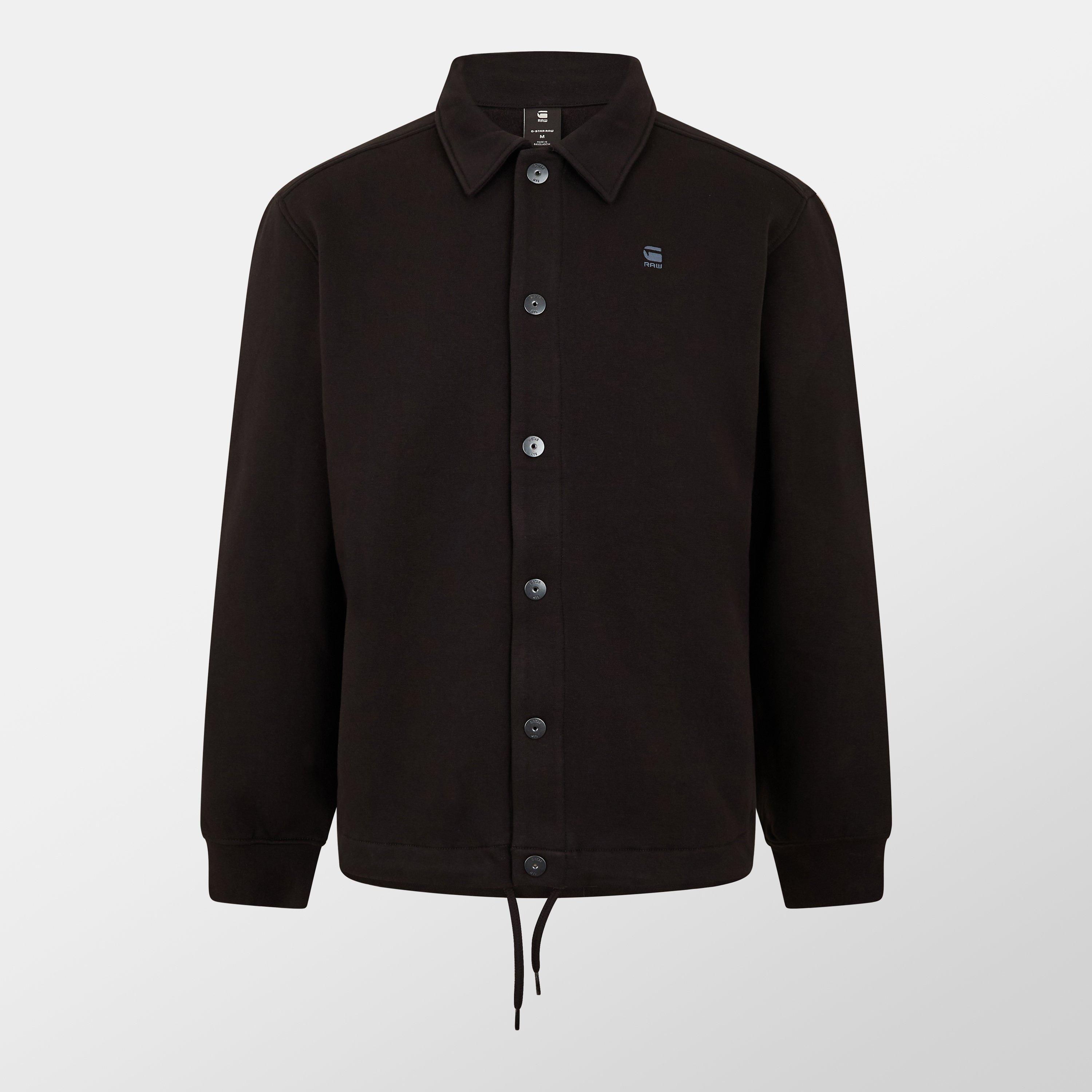Dk Black - G Star - Men's Cotton Long Sleeve Coach Jacket - 1