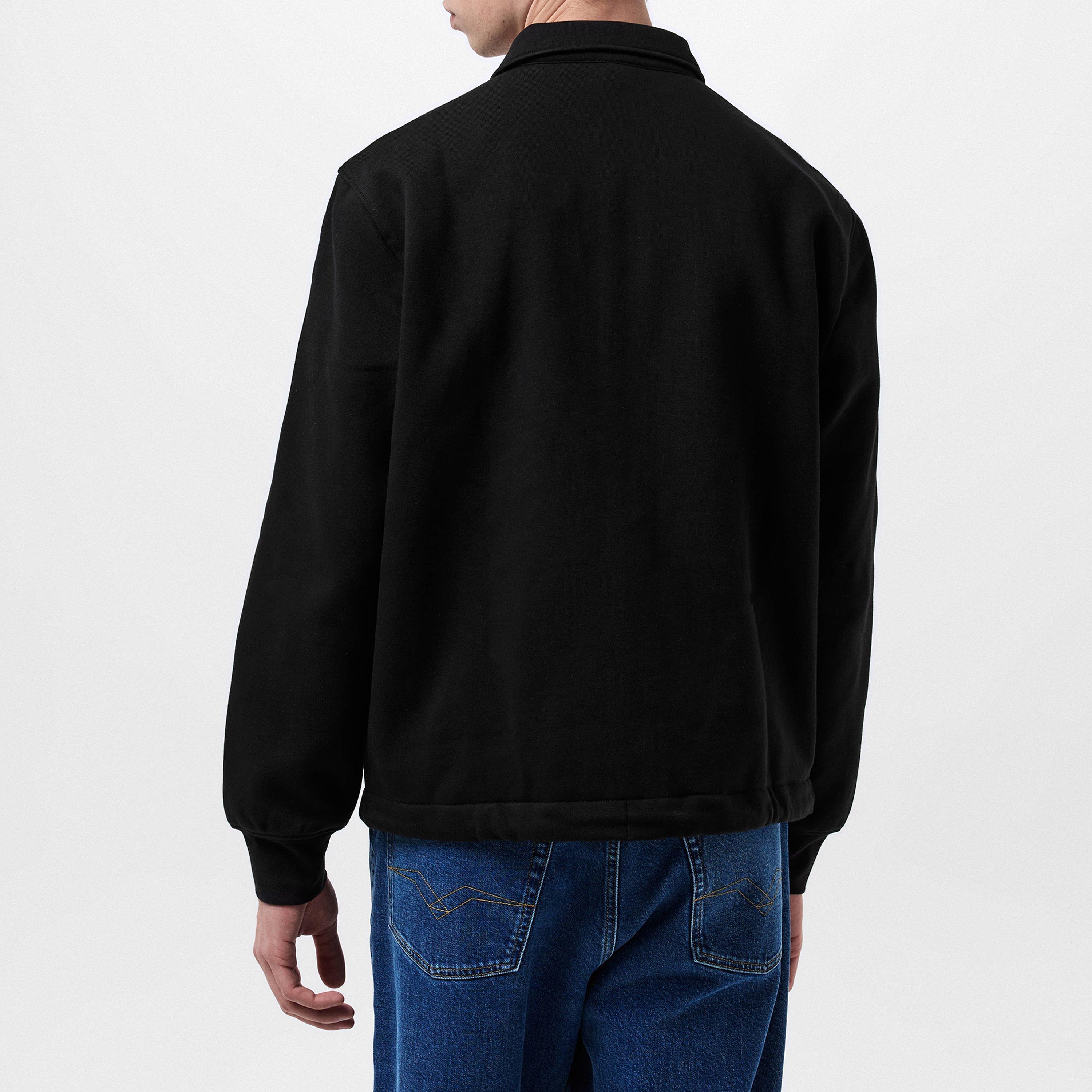 Dk Black - G Star - Men's  Cotton Long Sleeve Coach Jacket - 4