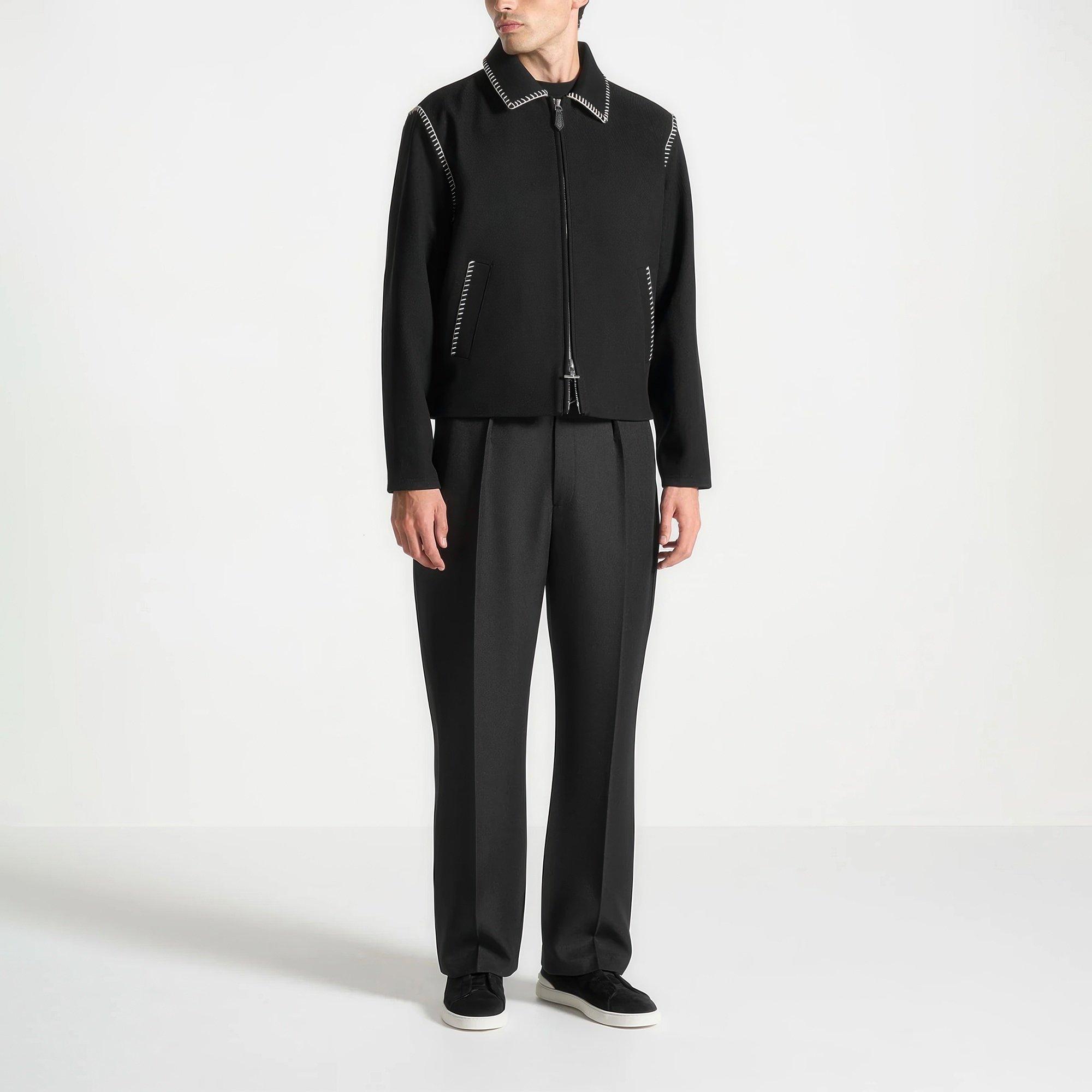 Maniere De Voir Alex Whipstitch Twill Boxy Jacket | Flannels