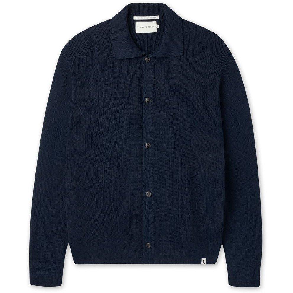 Navy - Peregrine - River Knitted Shacket - 1