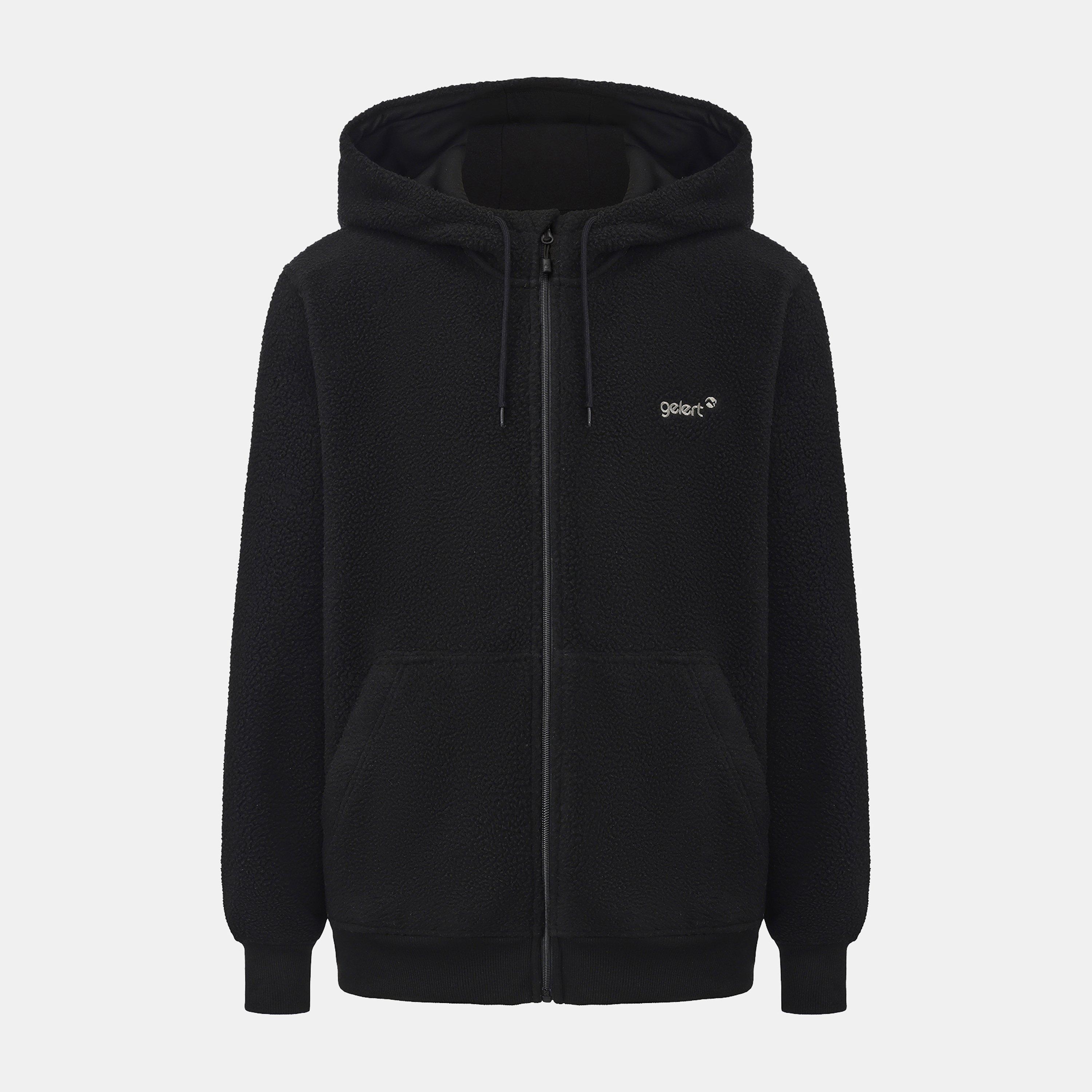 Black - Gelert - Sherpa Jacket Hoodie Mens - 1