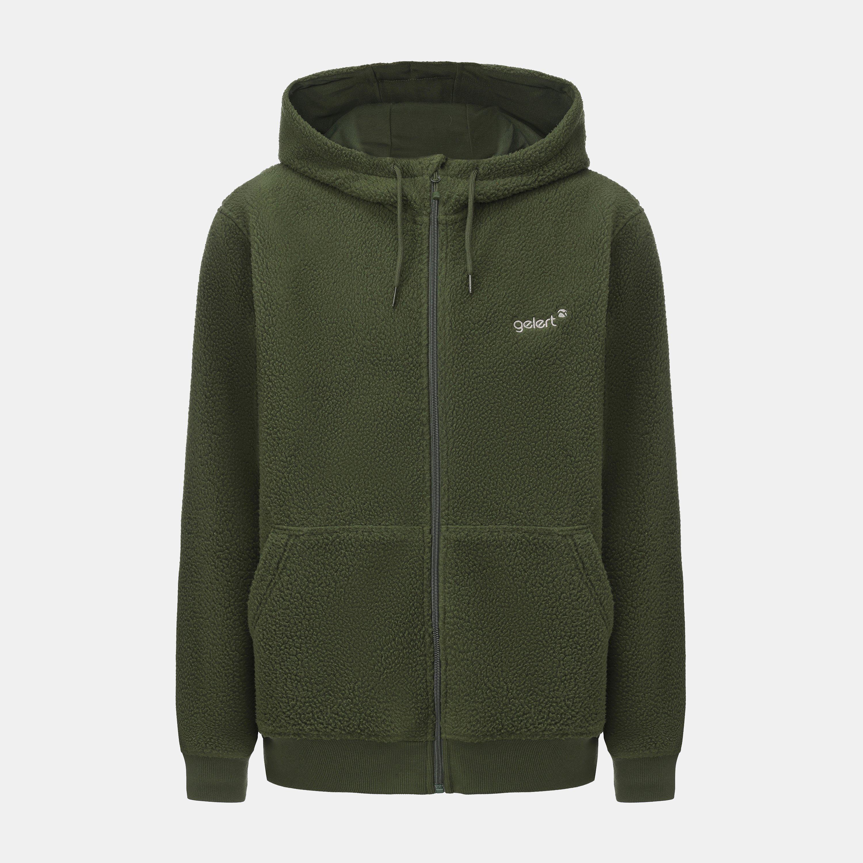 Gelert Men's Sherpa Jacket Hoodie - Khaki - S