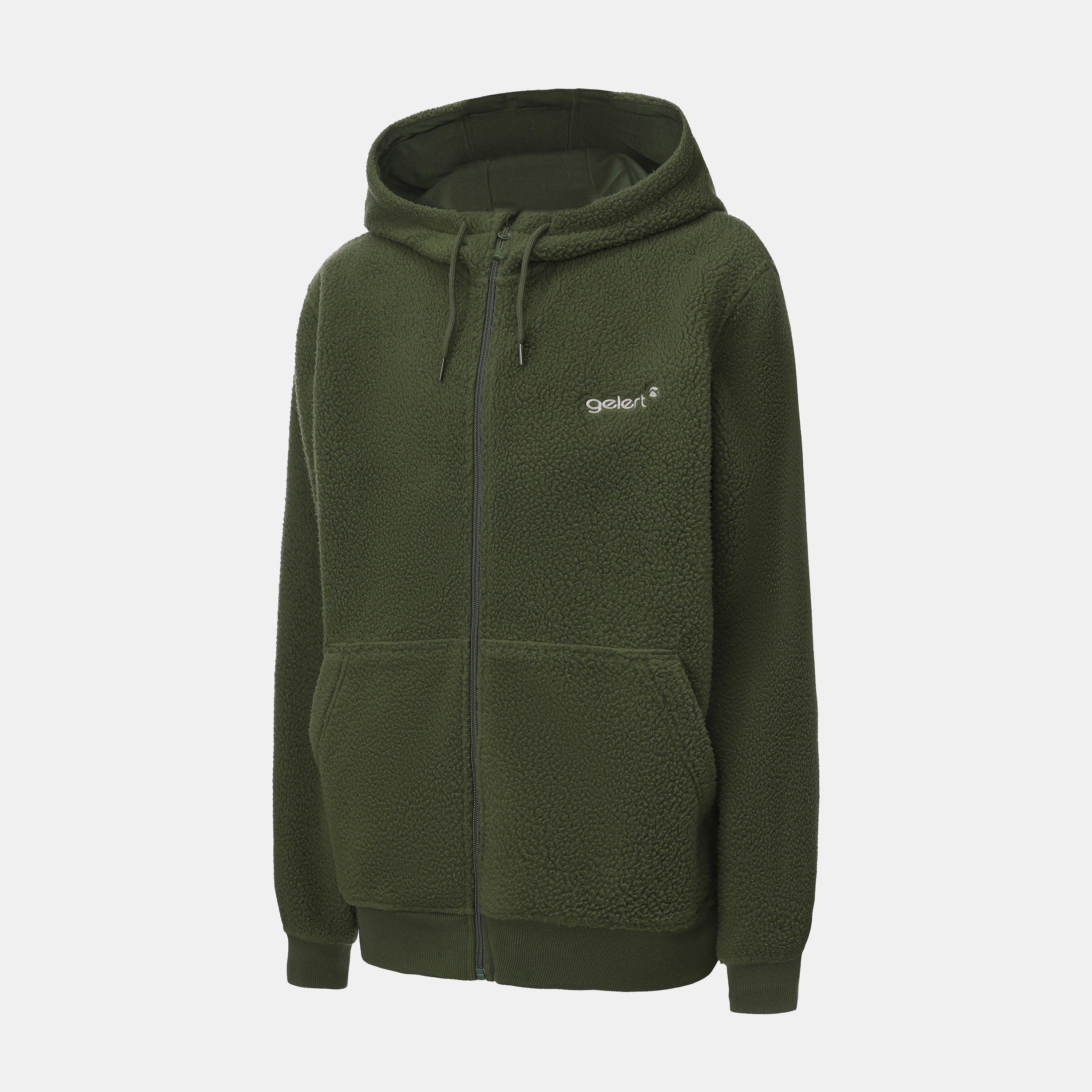 Kaki - Gelert - Sherpa Jacket Hoodie Mens - 3