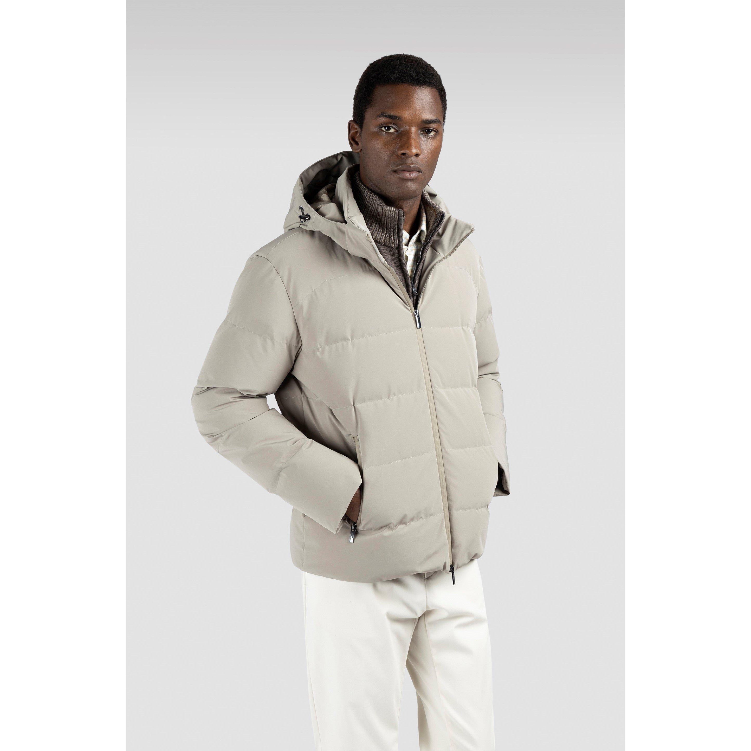 Beige - Paul And Shark - Men's Typhoon Short Puffer Jacket - 2