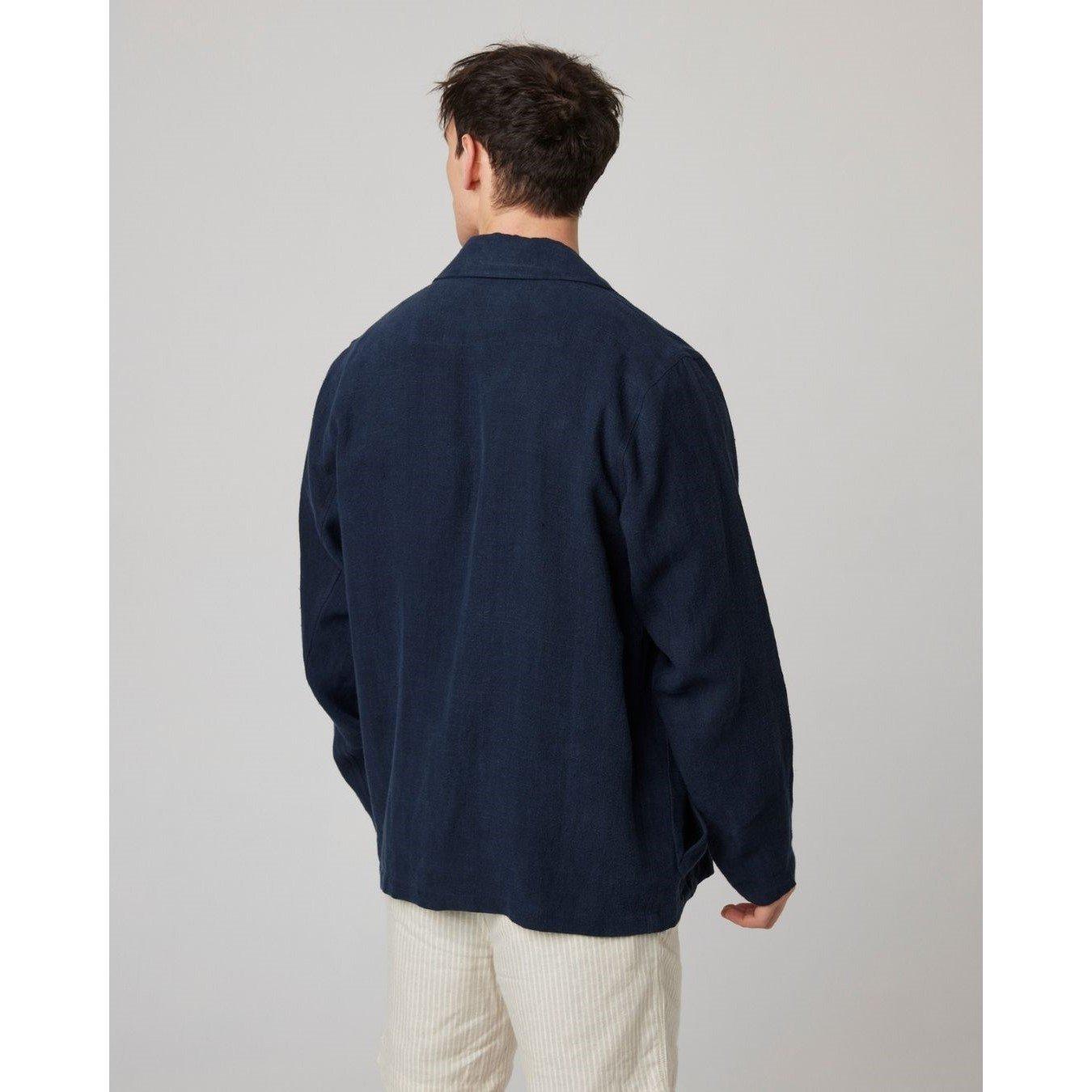 Navy - Peregrine - Perigri Windsor Linen Shacket - 3