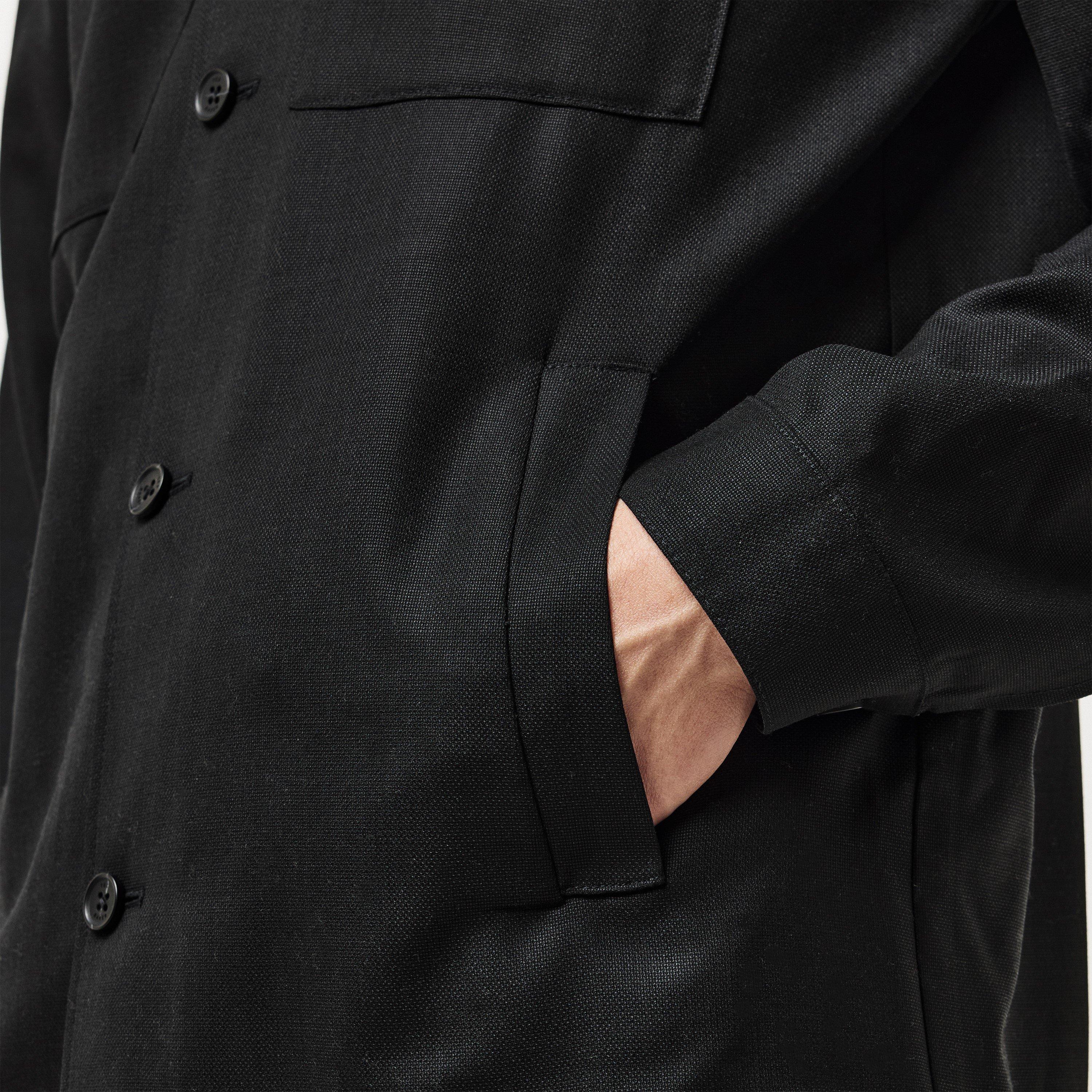 Black - Ted Baker - Men's Selwyn Wool Overshirt - 5