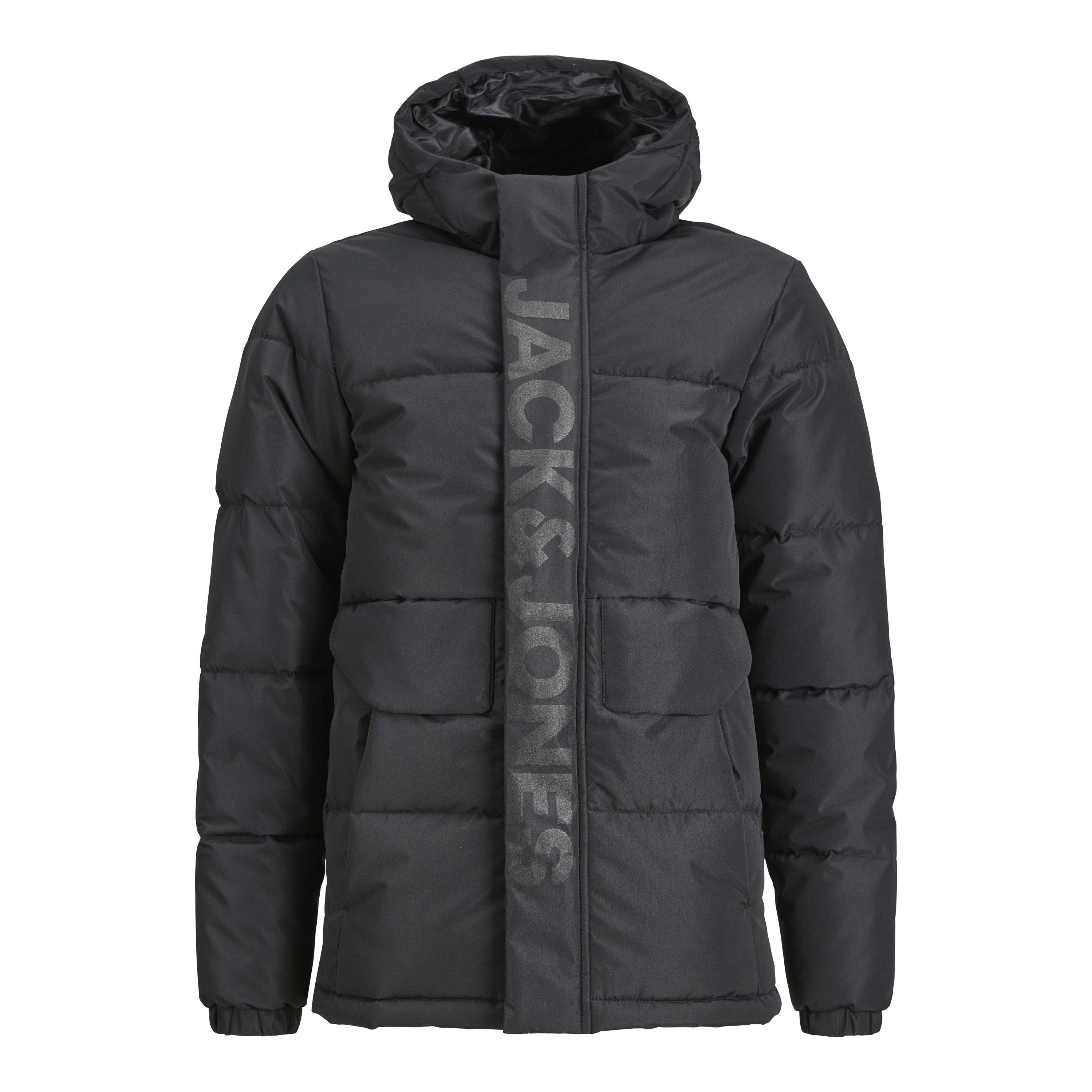 Jack And Jones Boys Kids' Speed Puffer Jacket - Black - 10 Years