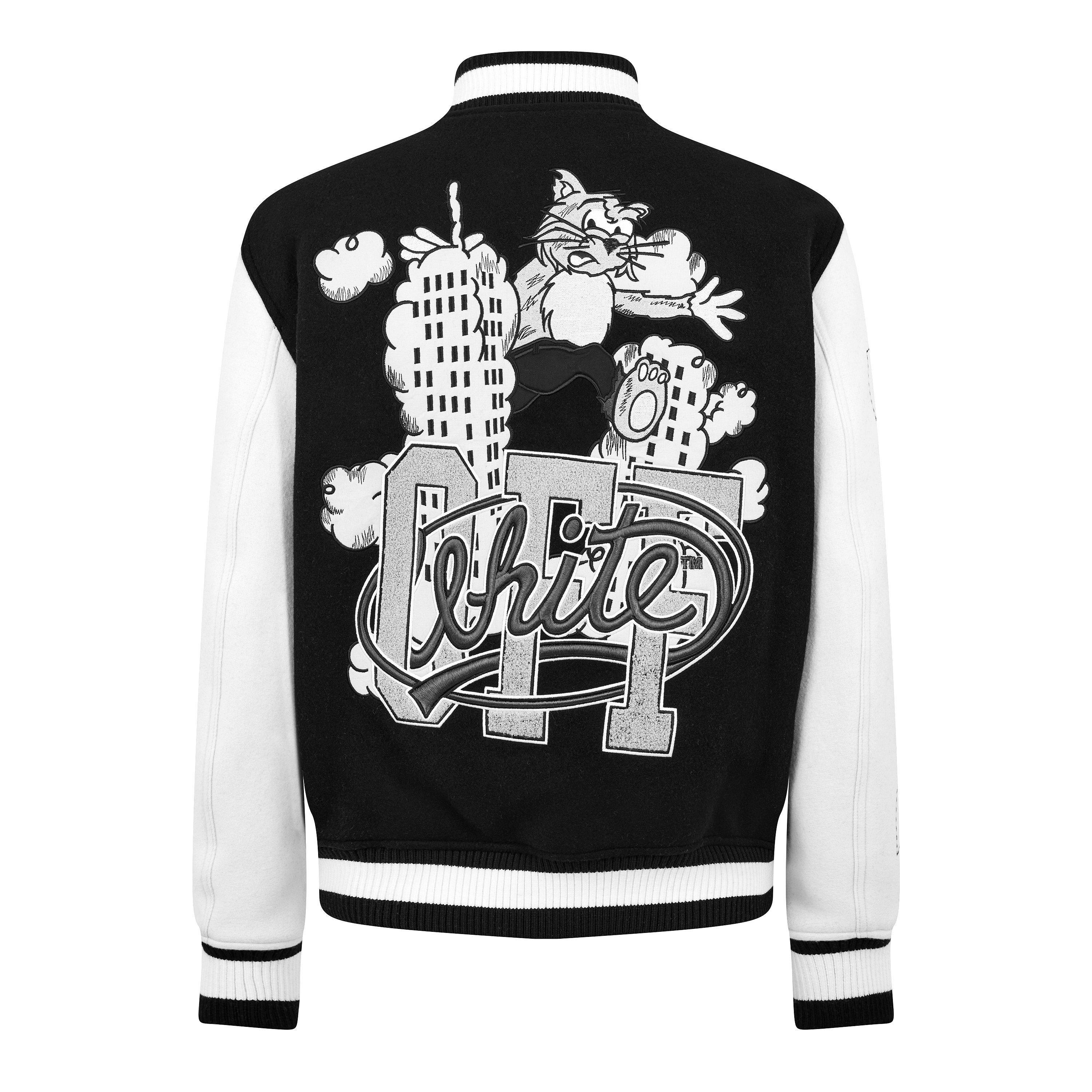 Black - Off White - Off Cat CllgVsty Jkt Sn63 - 2