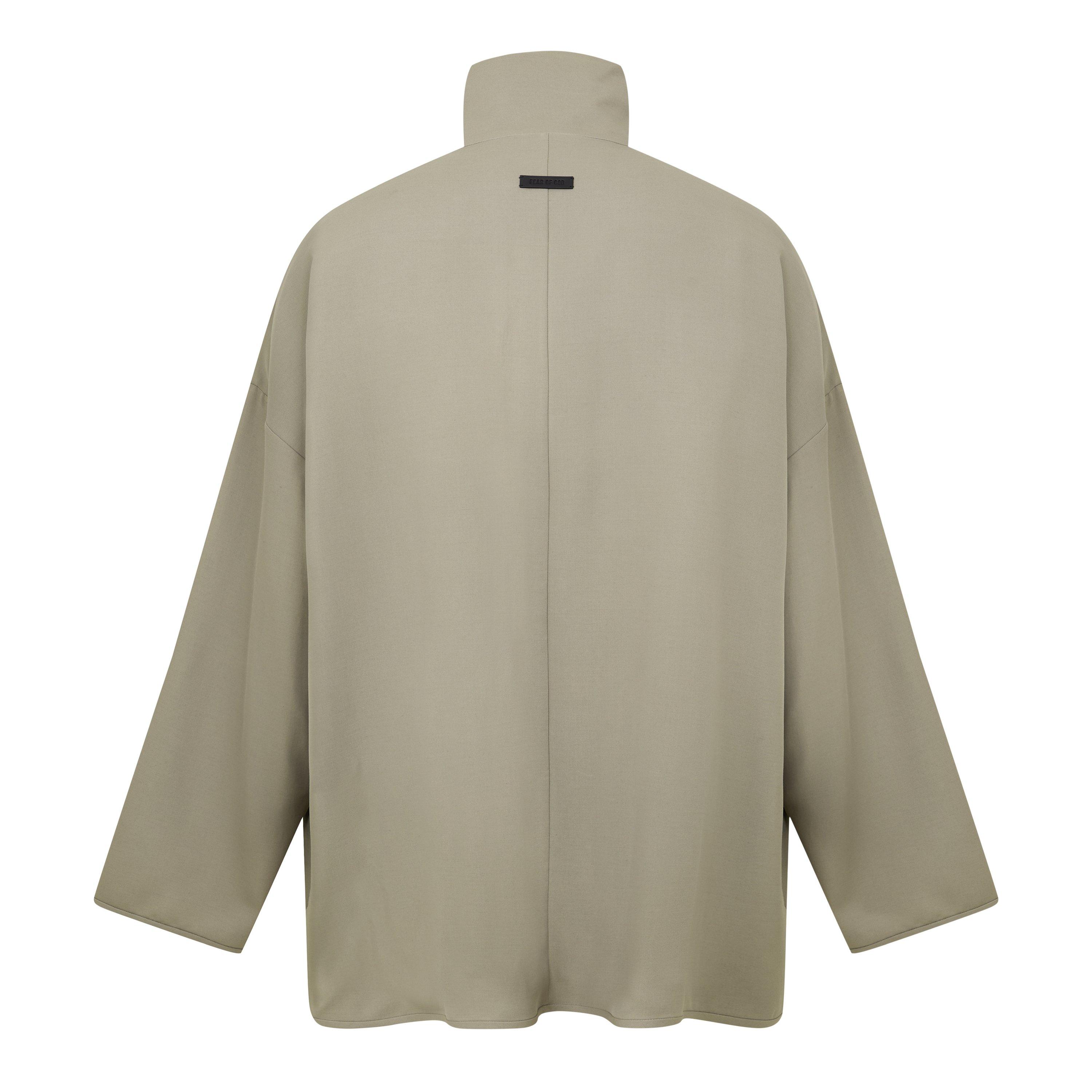 Dusty Beige - Fear Of God - Men's Wool High-Neck Bomber Jacket - 2