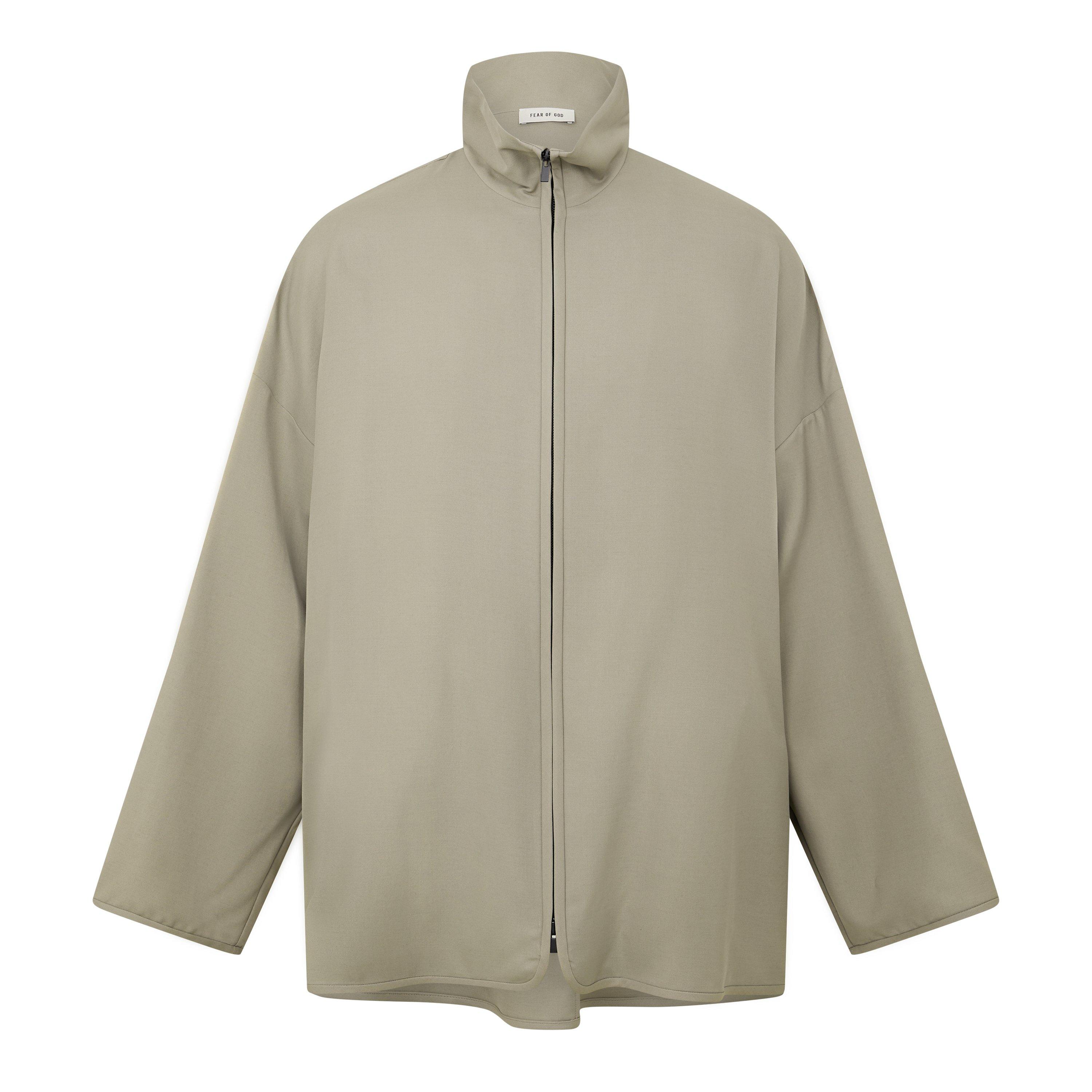 Dusty Beige - Fear Of God - Men's Wool High-Neck Bomber Jacket - 3