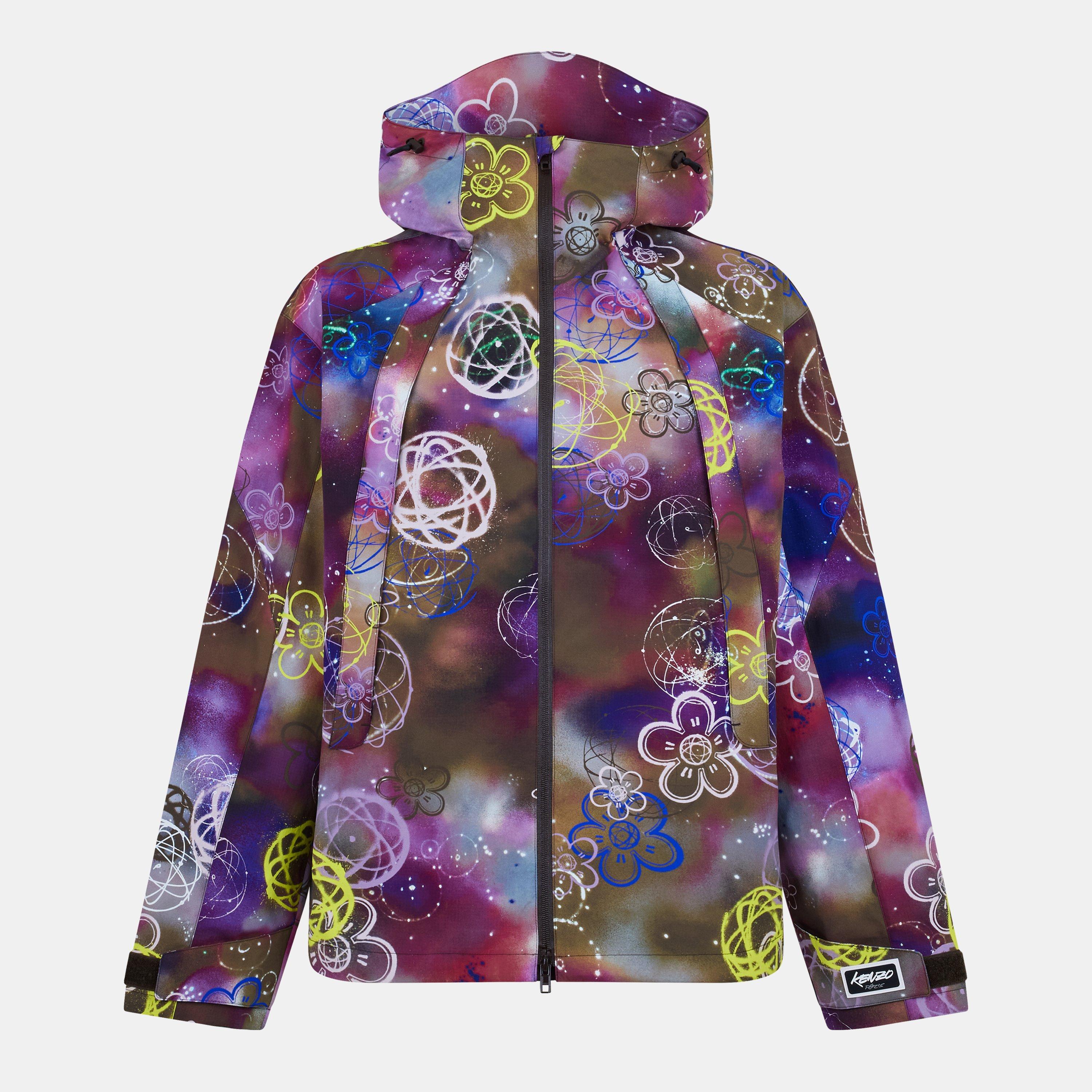 Khaki 50 - Kenzo - Men's x Futura 2000 Water-Repellent Hooded Long Sleeve Windbreaker - 1