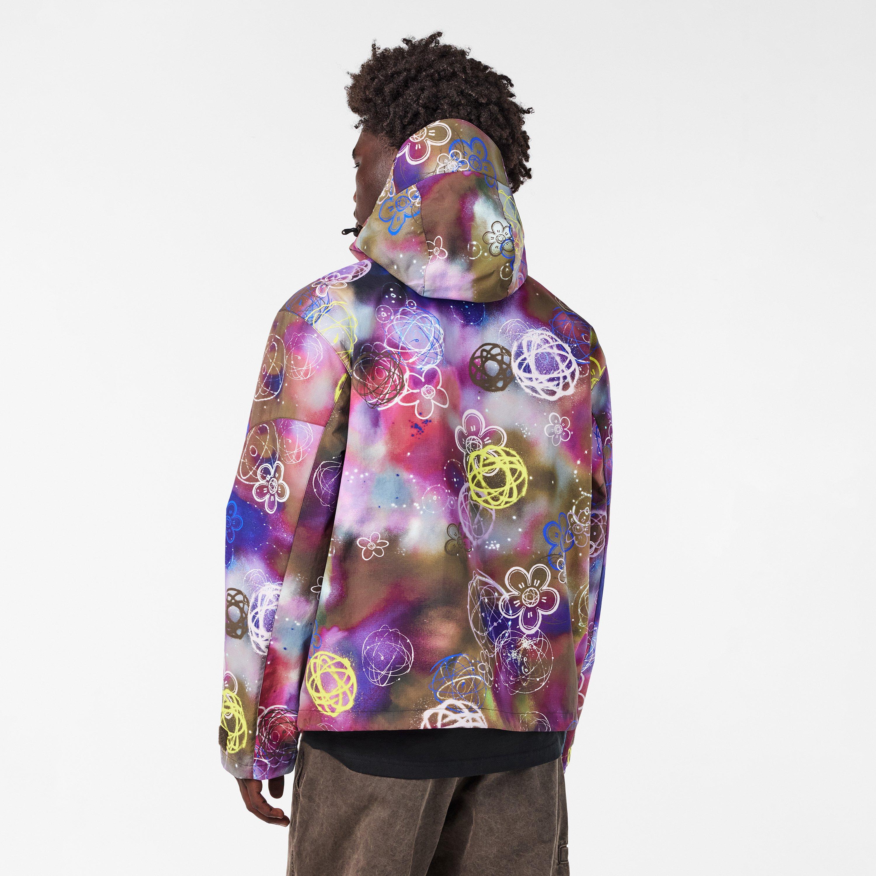 Khaki 50 - Kenzo - Men's  x Futura 2000 Water-Repellent Hooded Long Sleeve Windbreaker - 4