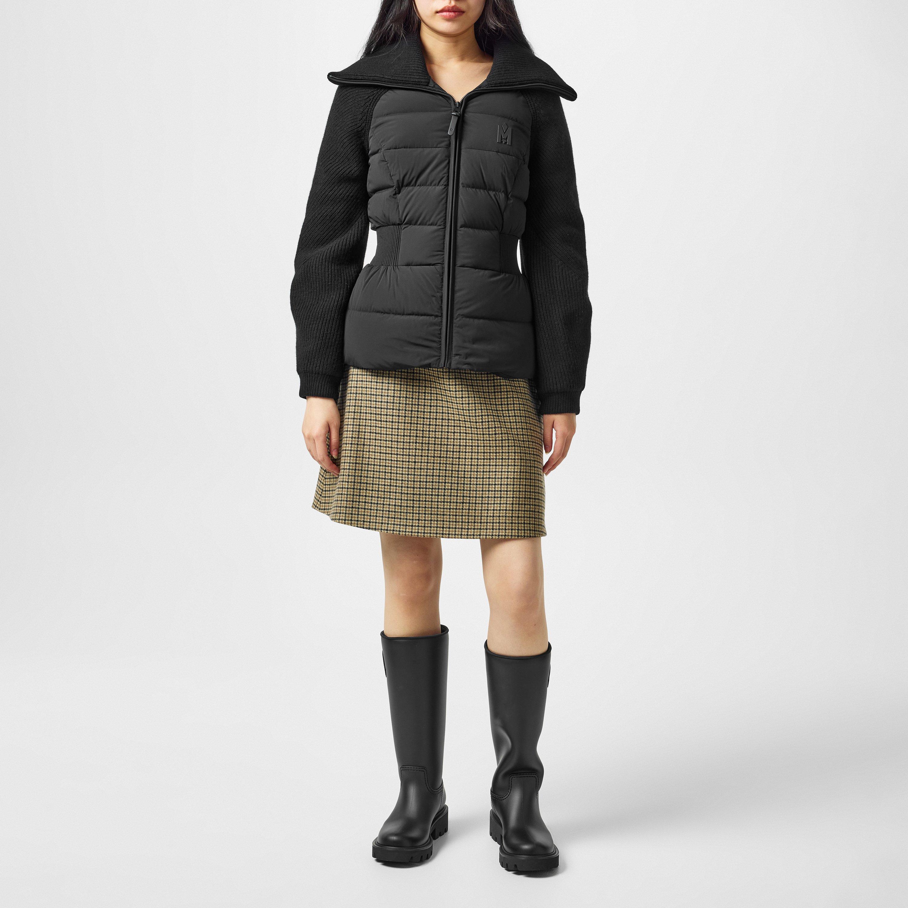 Black - Mackage - Foxy Mixed Media Jacket - 4