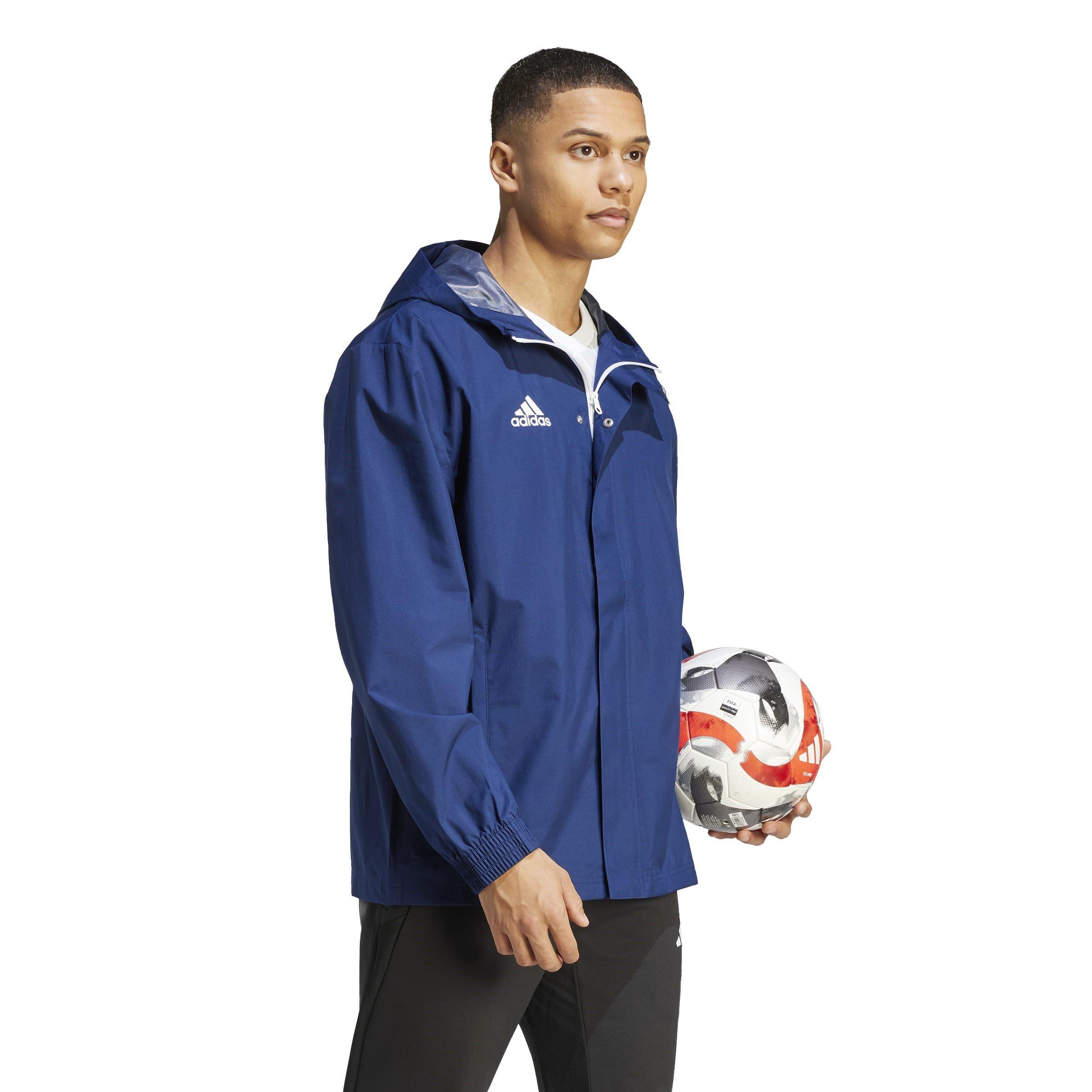 Marineblauw - adidas - ENT22 Rain Jacket Mens - 7