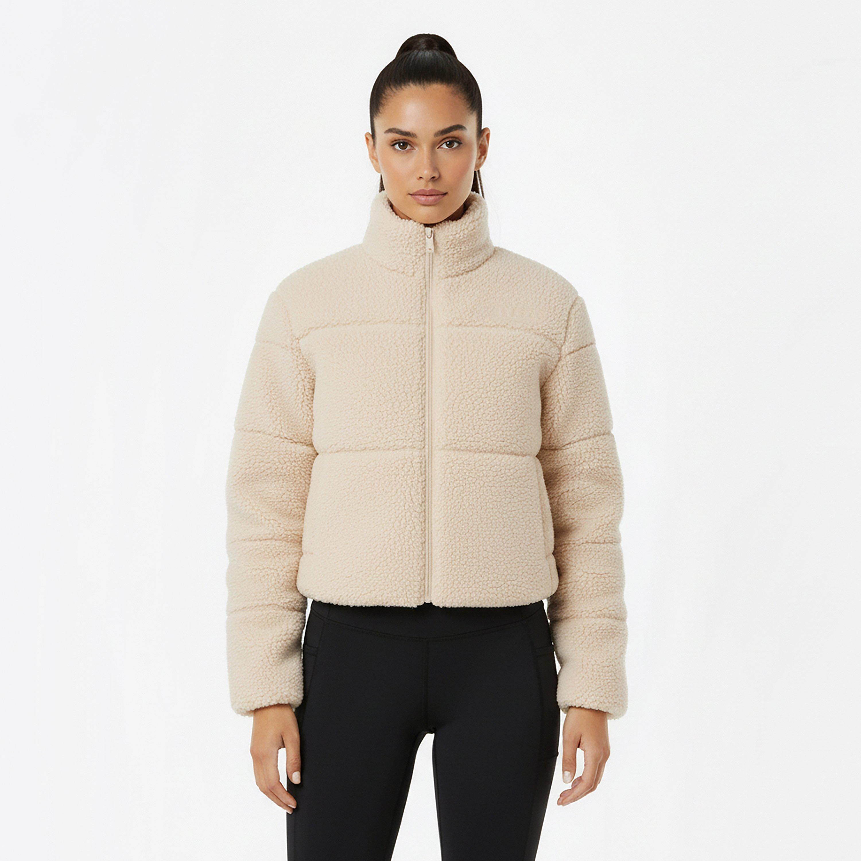 Crème - USA Pro - Borg Heavyweight Puffer Jacket - 3
