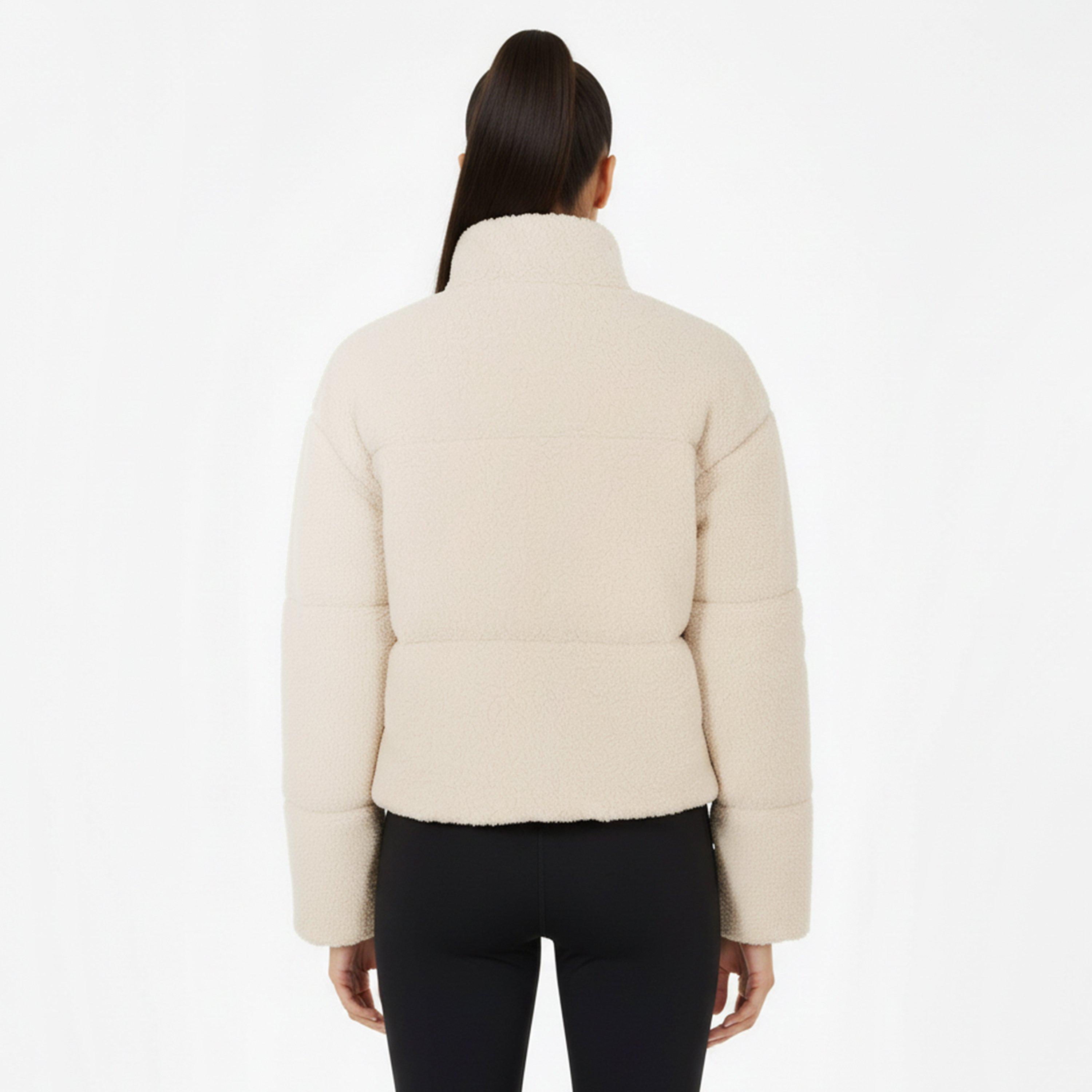 Crème - USA Pro - Borg Heavyweight Puffer Jacket - 4