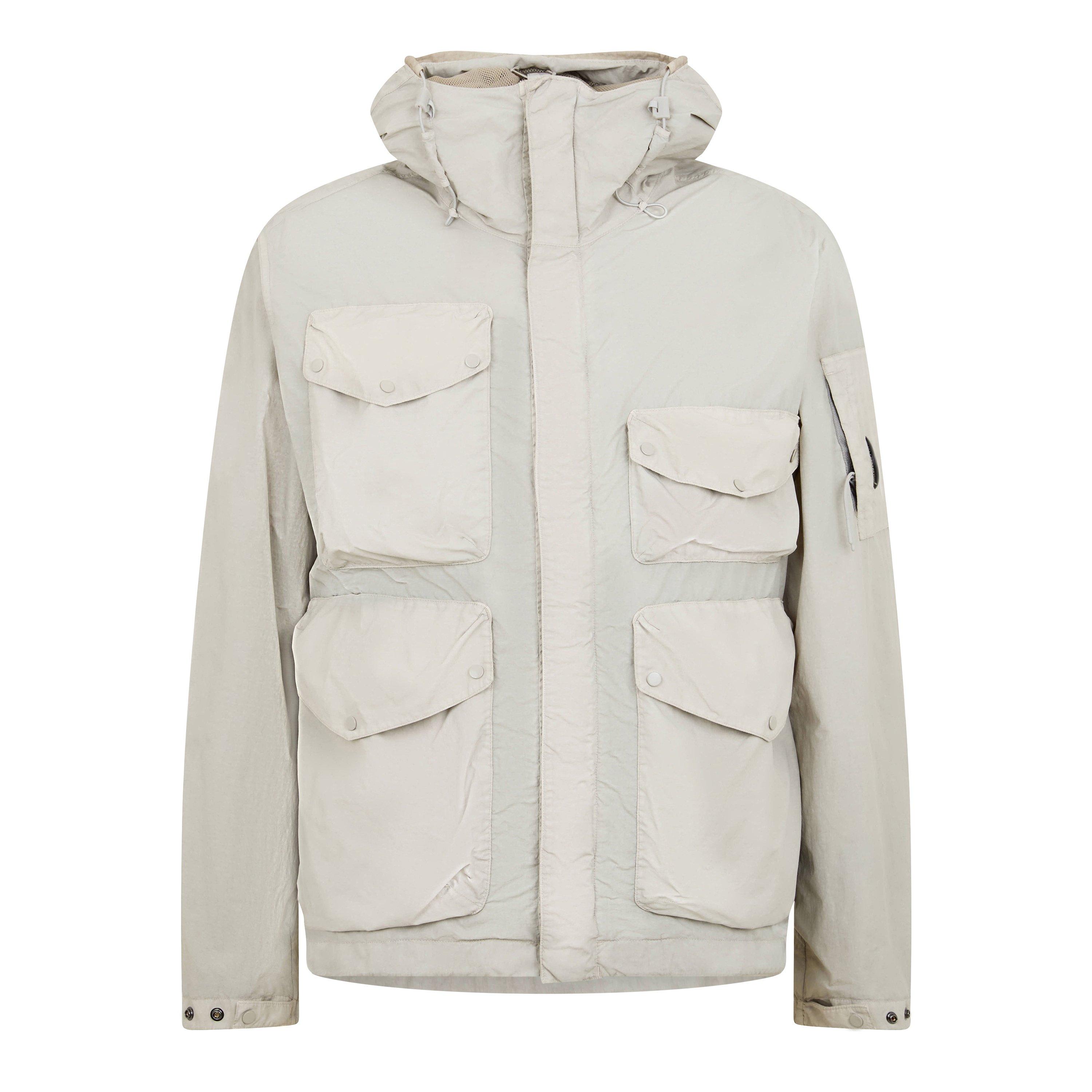 Cp Company Men's Flatt Nylon Google Jacket - Dove 904 - 2XL (54)