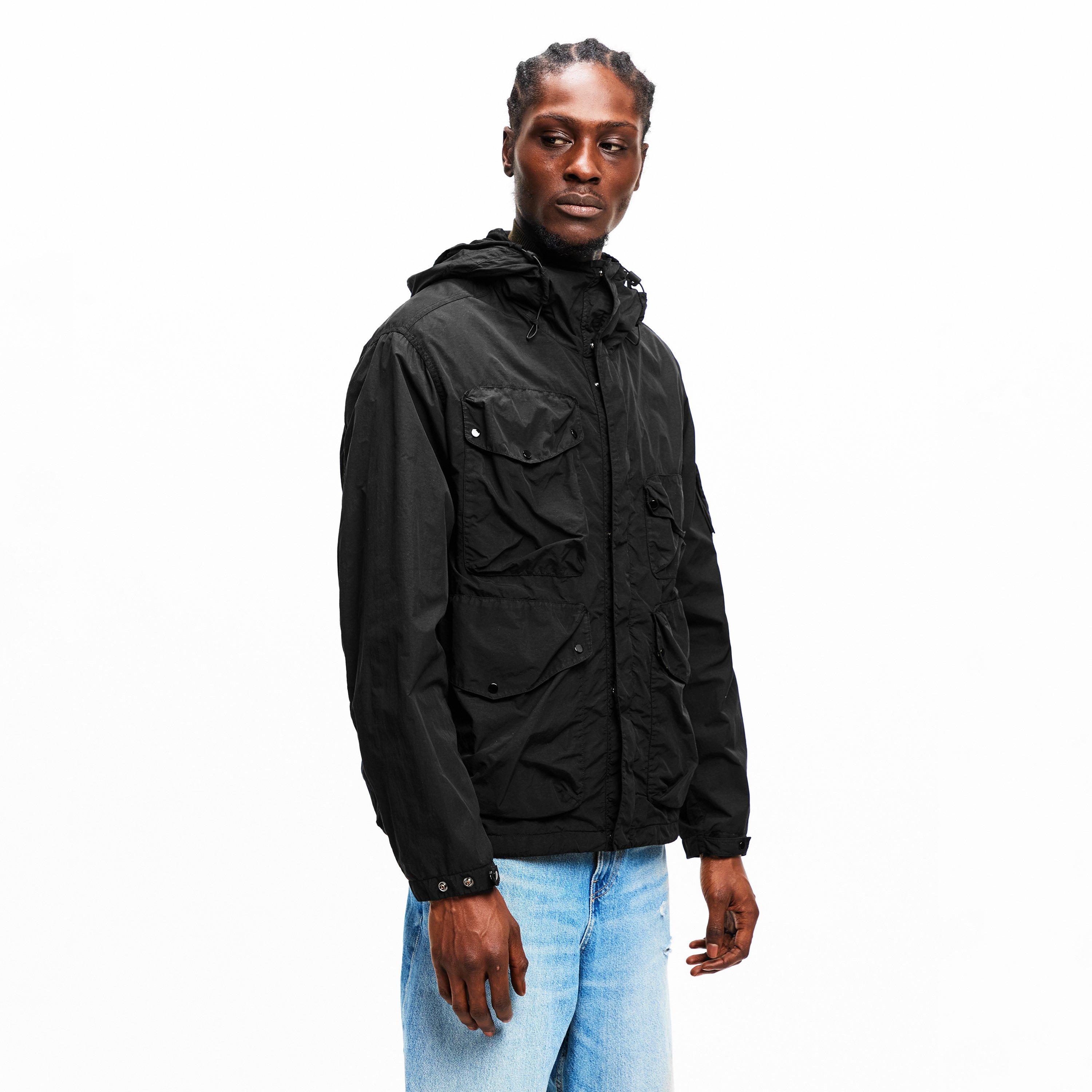 Black 999 - CP Company - Mens Flatt Nylon Google Jacket - 3