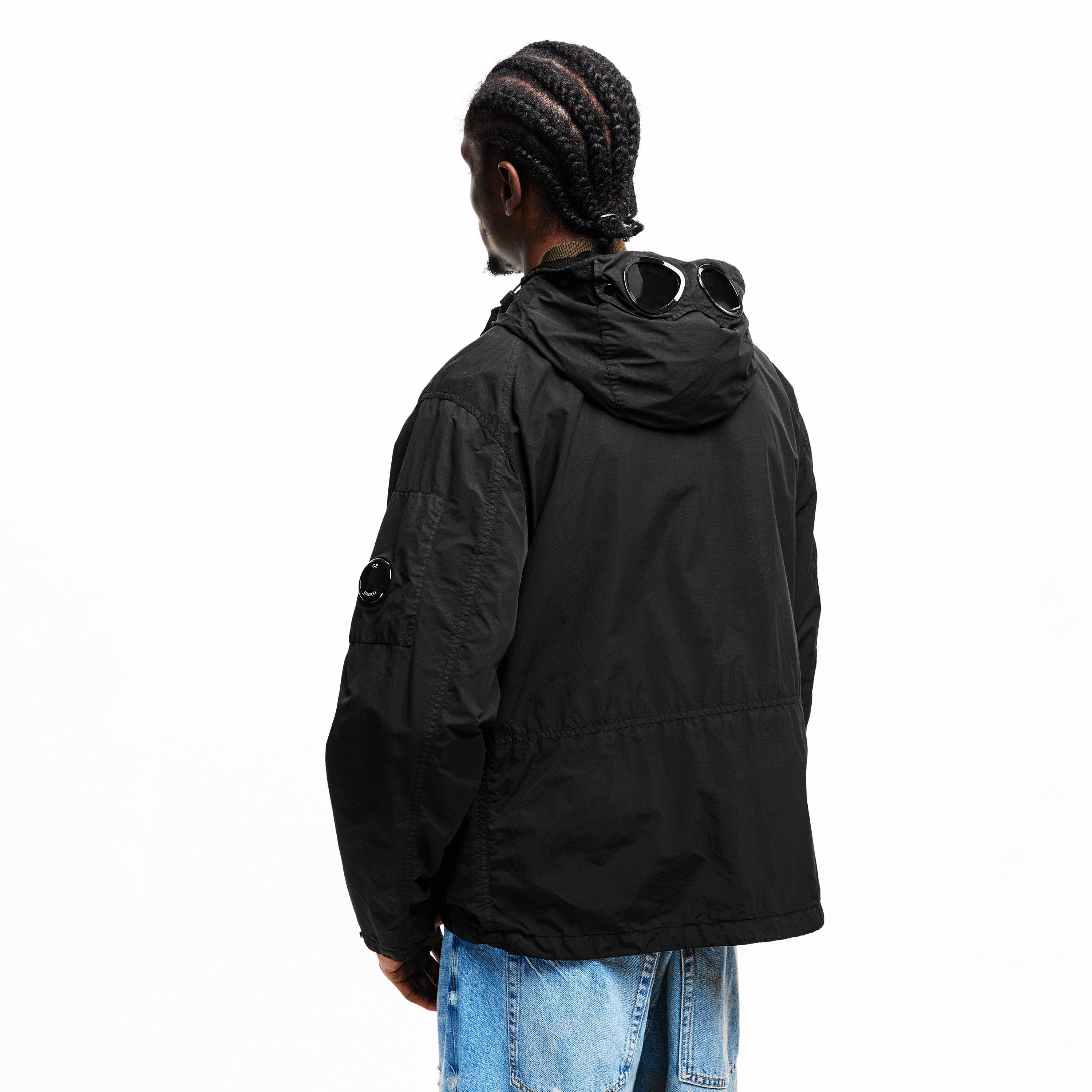 Black 999 - CP Company - Mens Flatt Nylon Google Jacket - 4