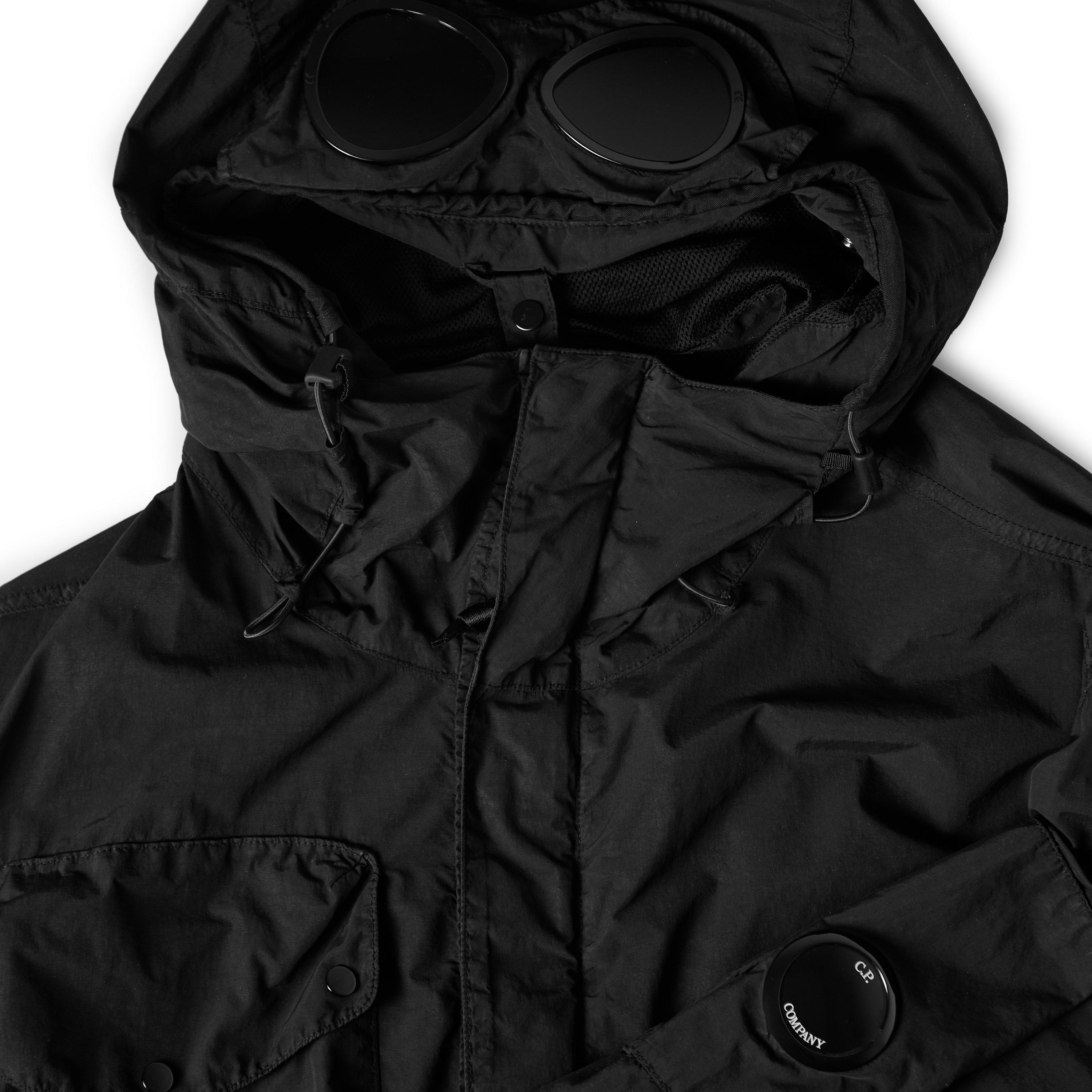 Black 999 - CP Company - Mens Flatt Nylon Google Jacket - 5