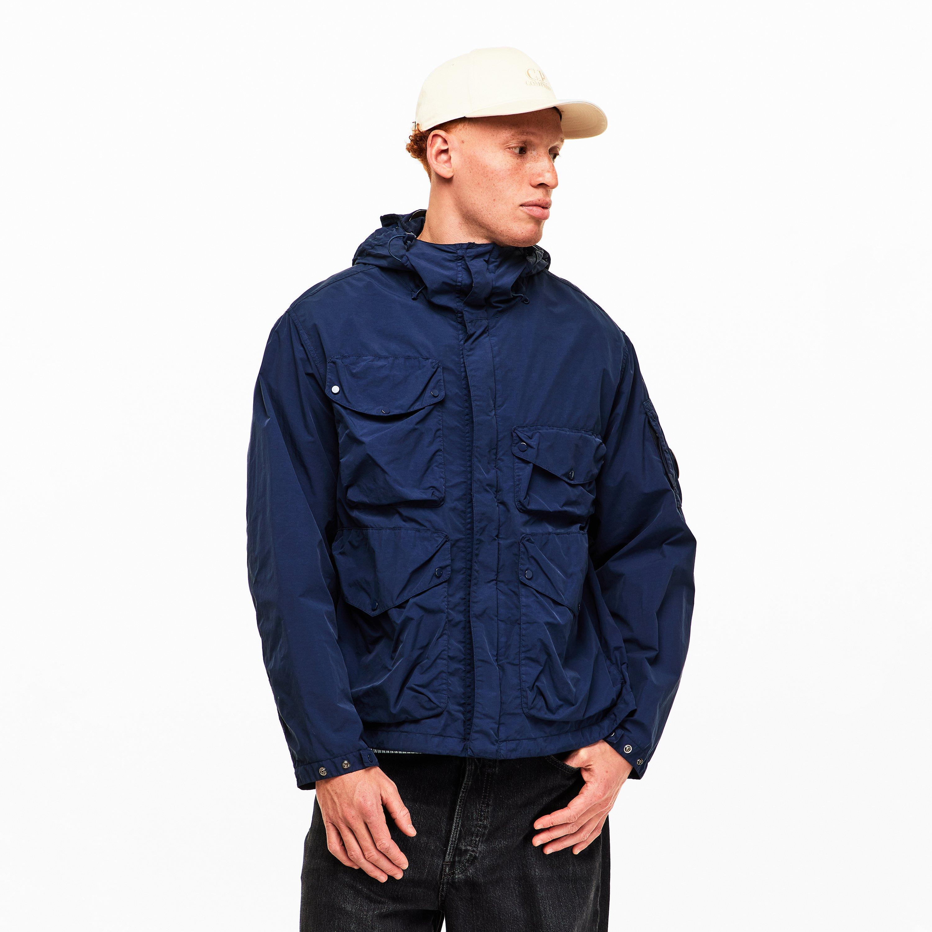 Mid Navy 889 - CP Company - Men's Goggle Hood Overshirt - 3