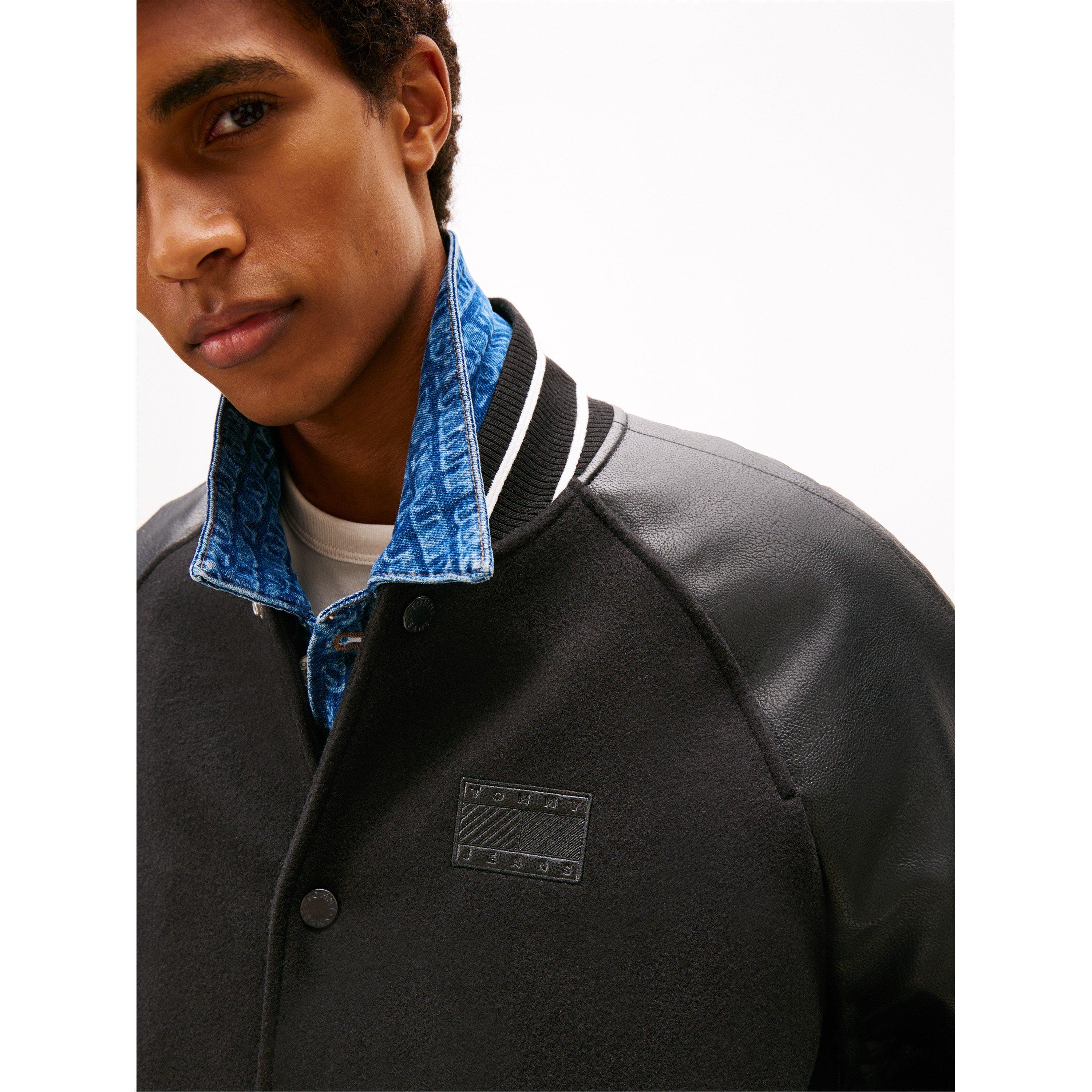 Black - Tommy Jeans - TJ Flag Varsity Jckt Sn61 - 3