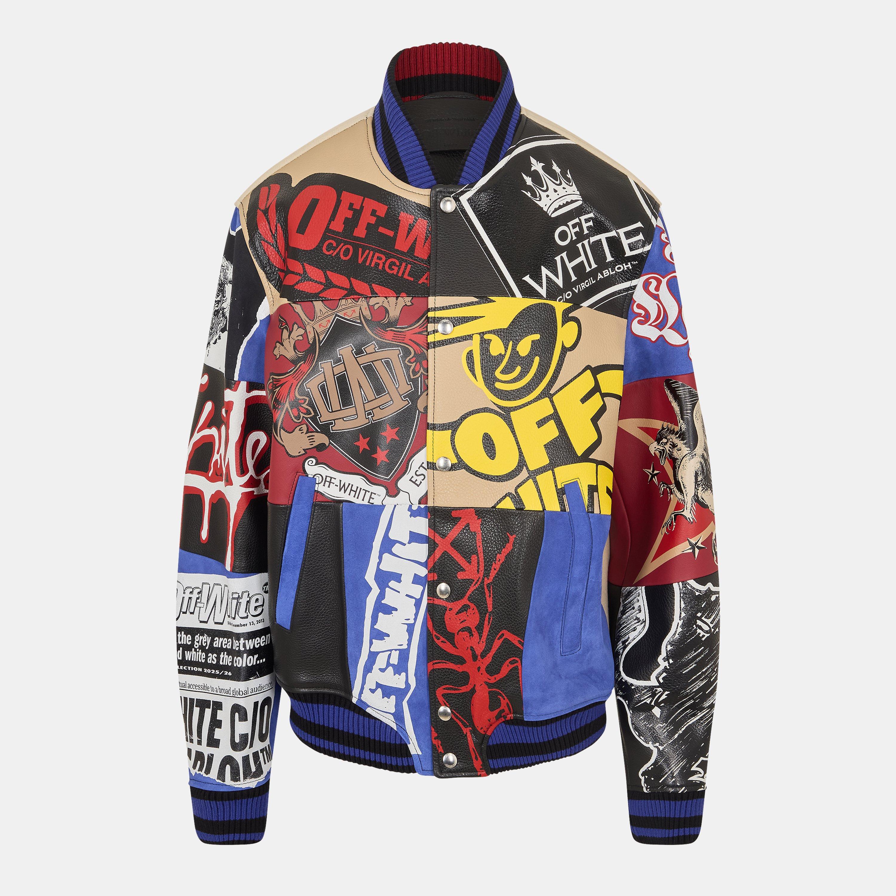 Off White Men's Patch Varsity Jacket -  - M