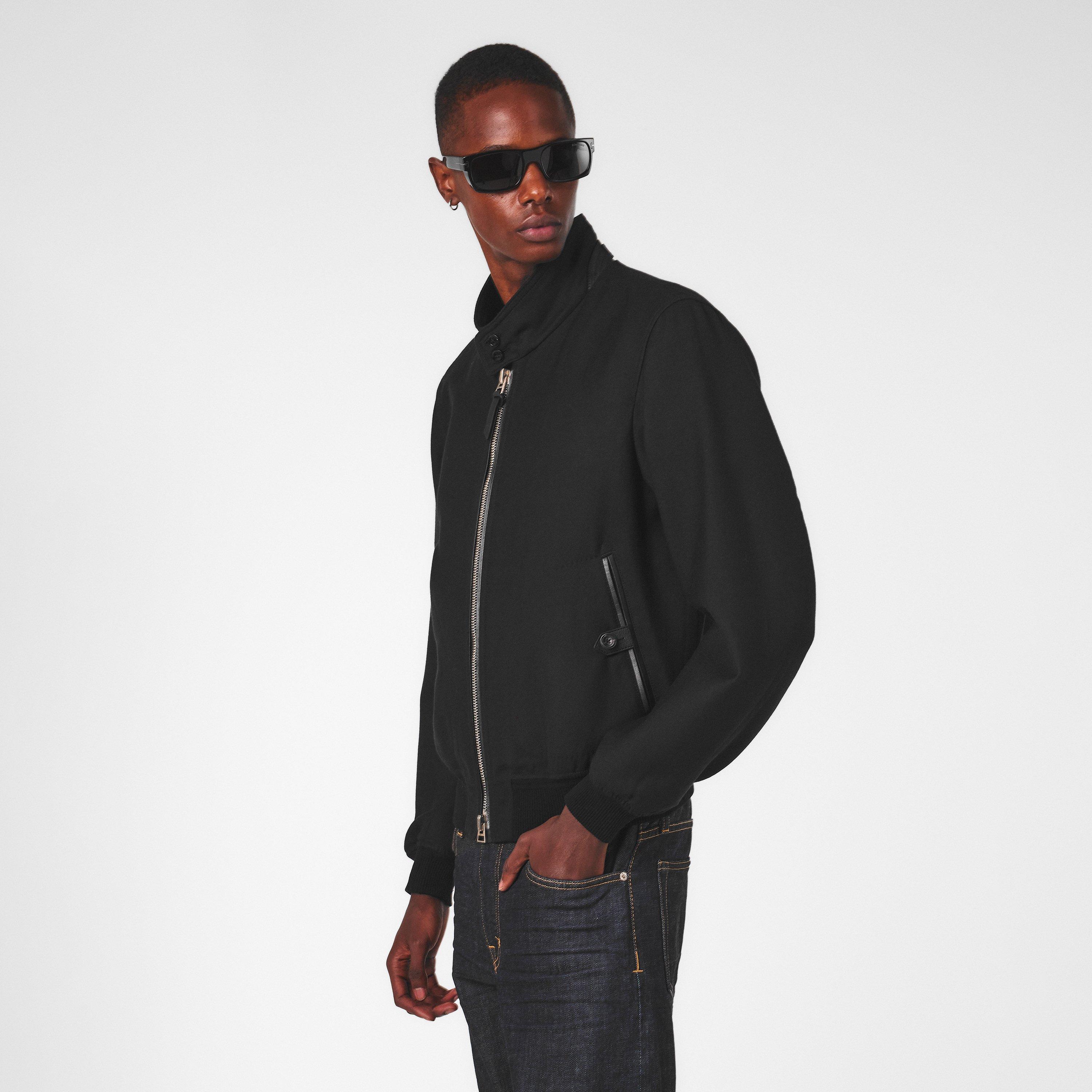 Black - Tom Ford - Men's  Harrington Jacket - 3