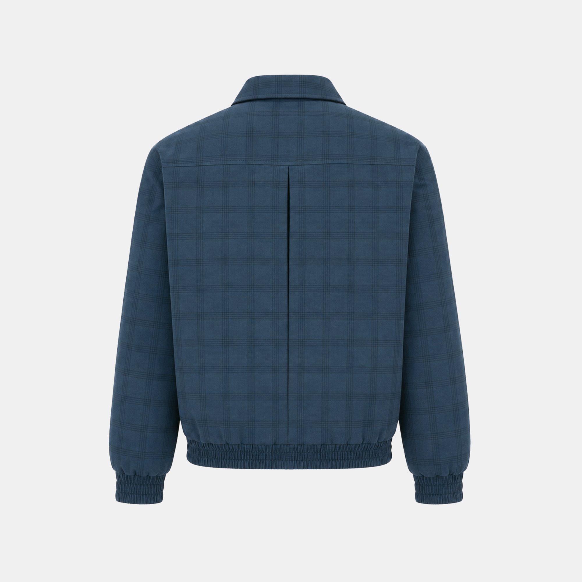 Navy Check - Jack Wills - JW WshdChk Bomber Sn64 - 2