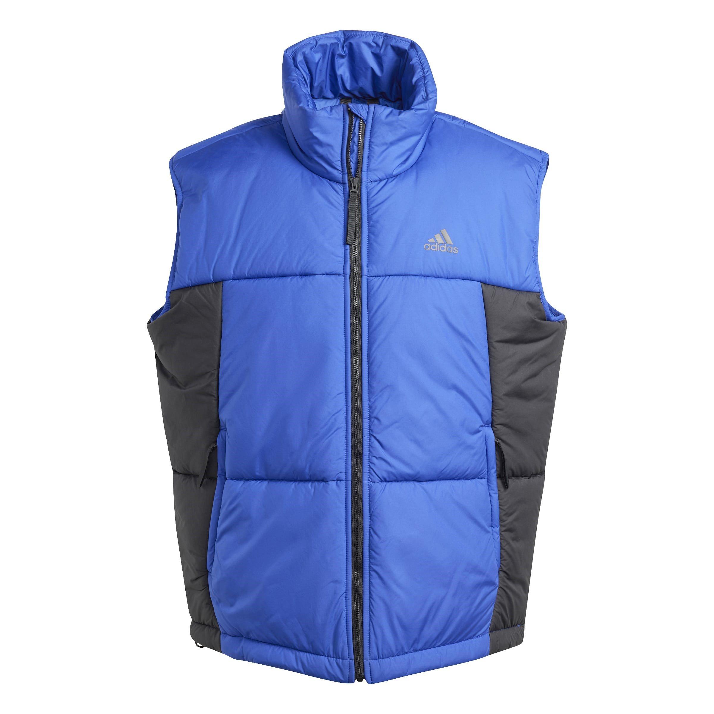 Halvblå - adidas - Men's 3-Stripes Funnel Neck Full Zip Gilet - 1