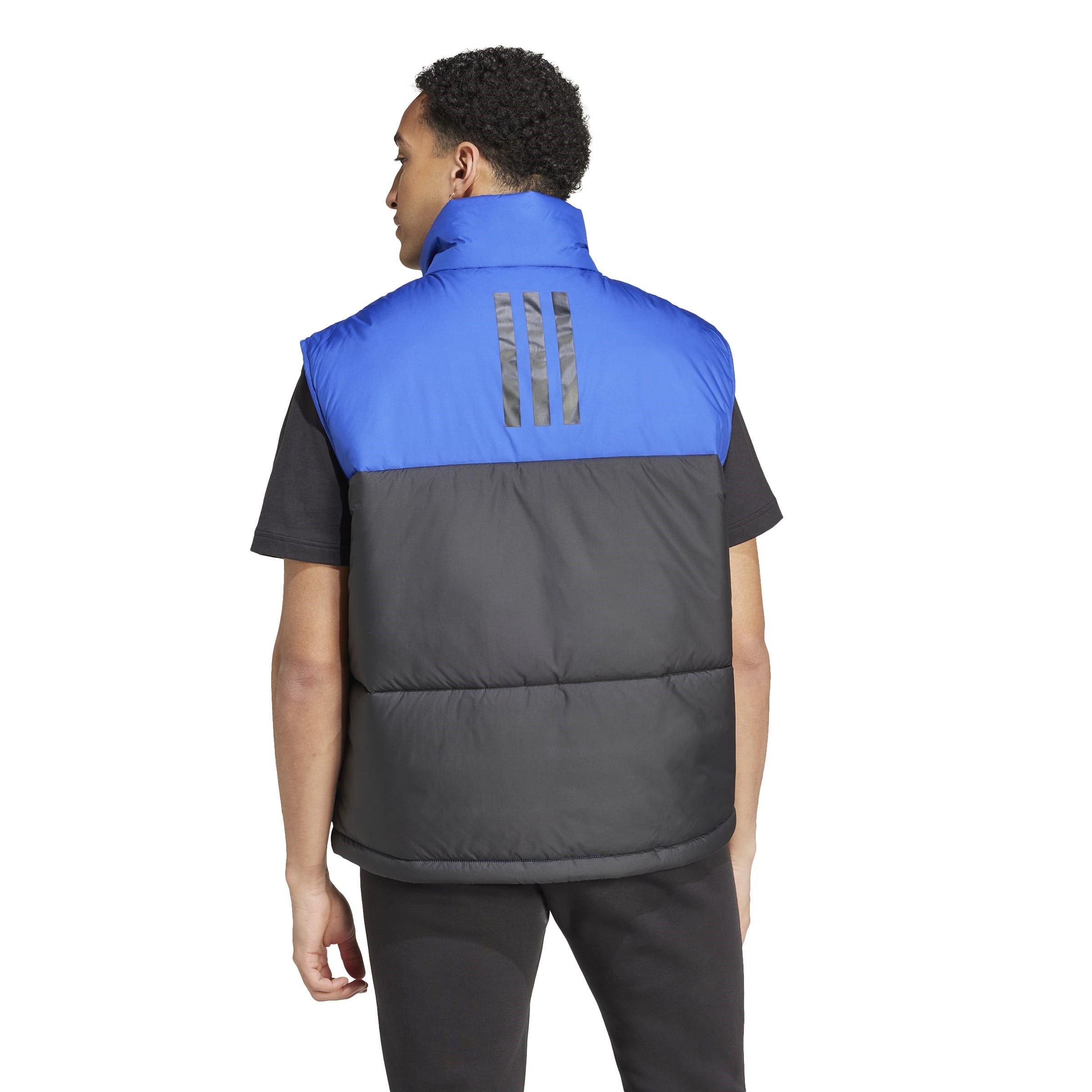 Halvblå - adidas - Men's 3-Stripes Funnel Neck Full Zip Gilet - 3
