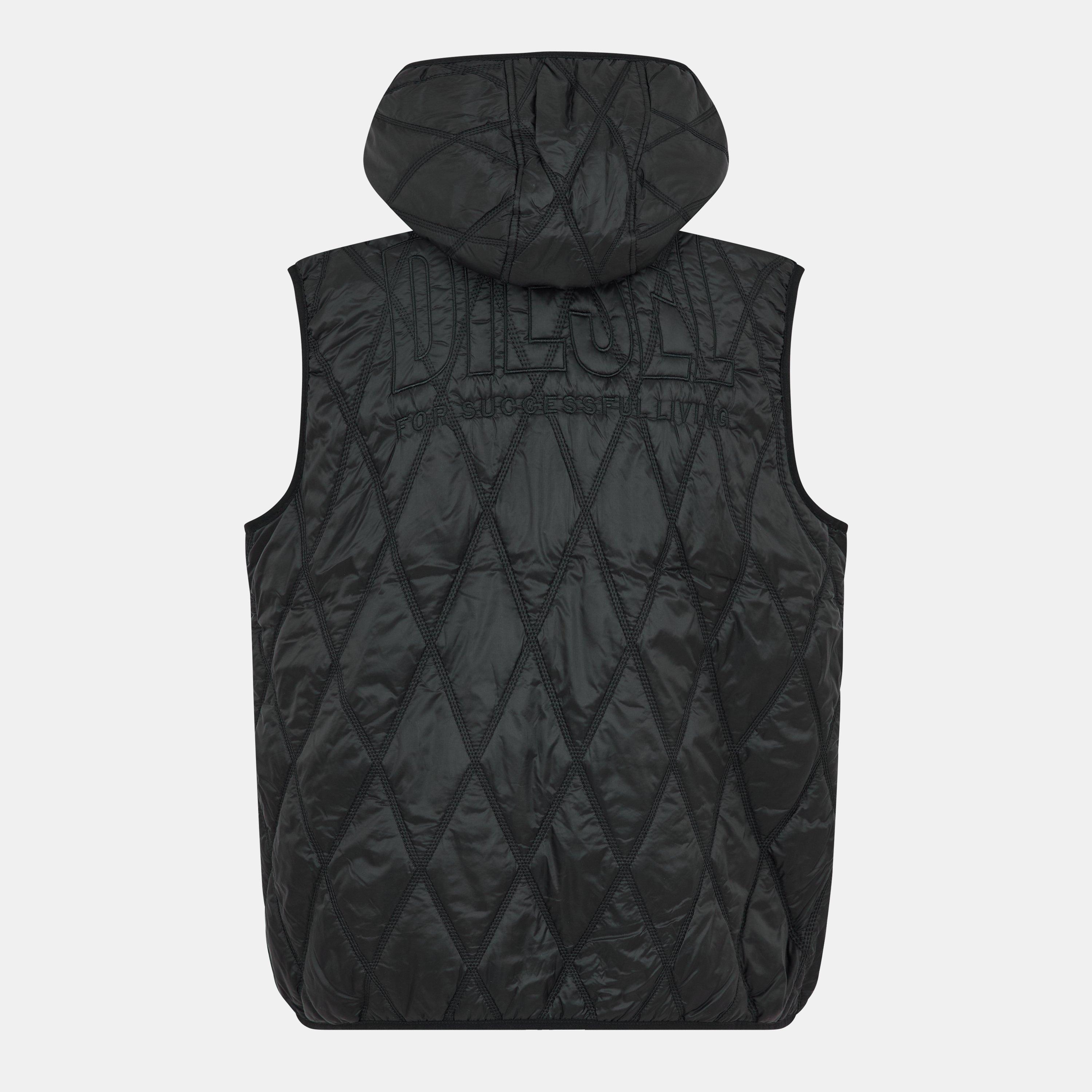 Black Black - Diesel - Men's Fok Logo Duffle Coat - 2