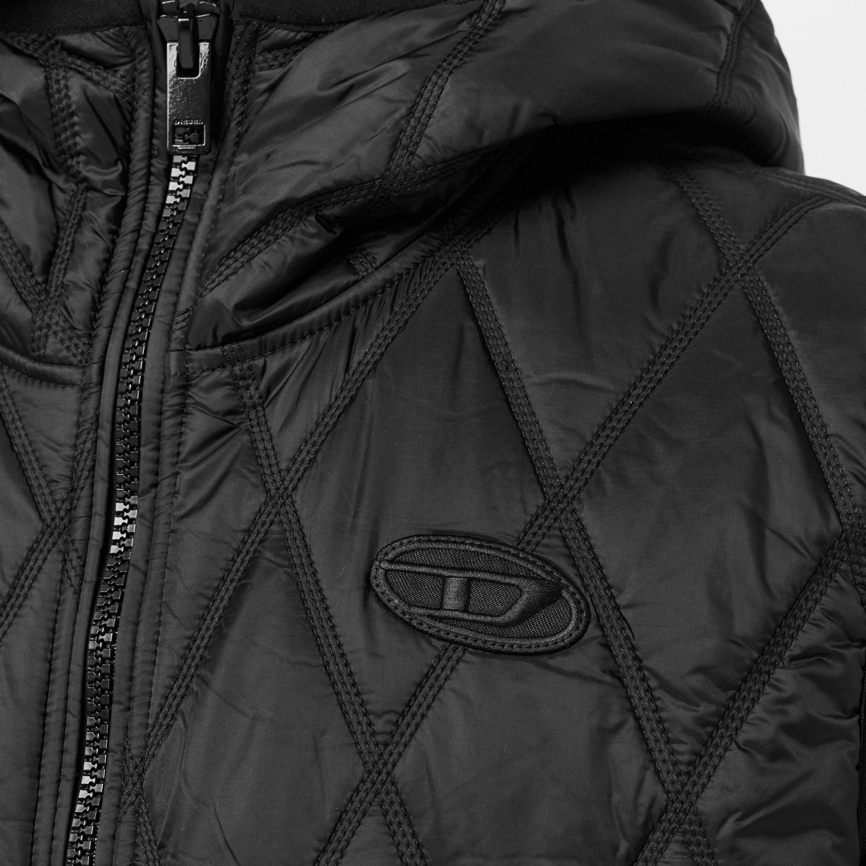 Black Black - Diesel - Men's Fok Logo Duffle Coat - 5