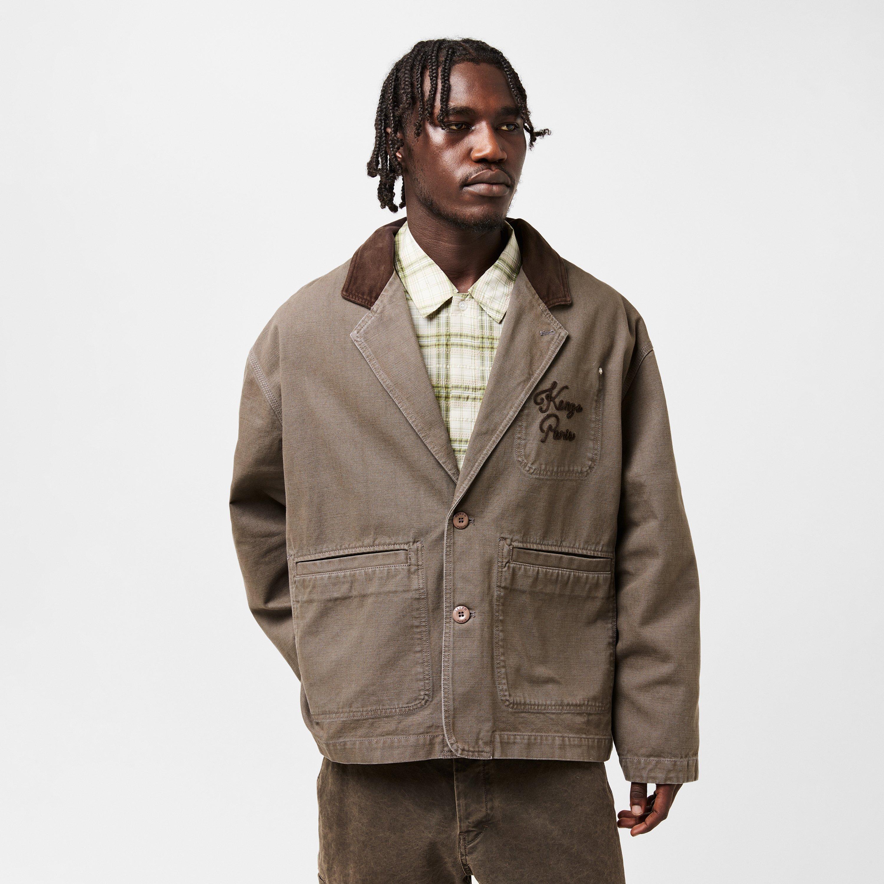 Taupe 92 - Kenzo - Men's Workwear Harrington Jacket - 3