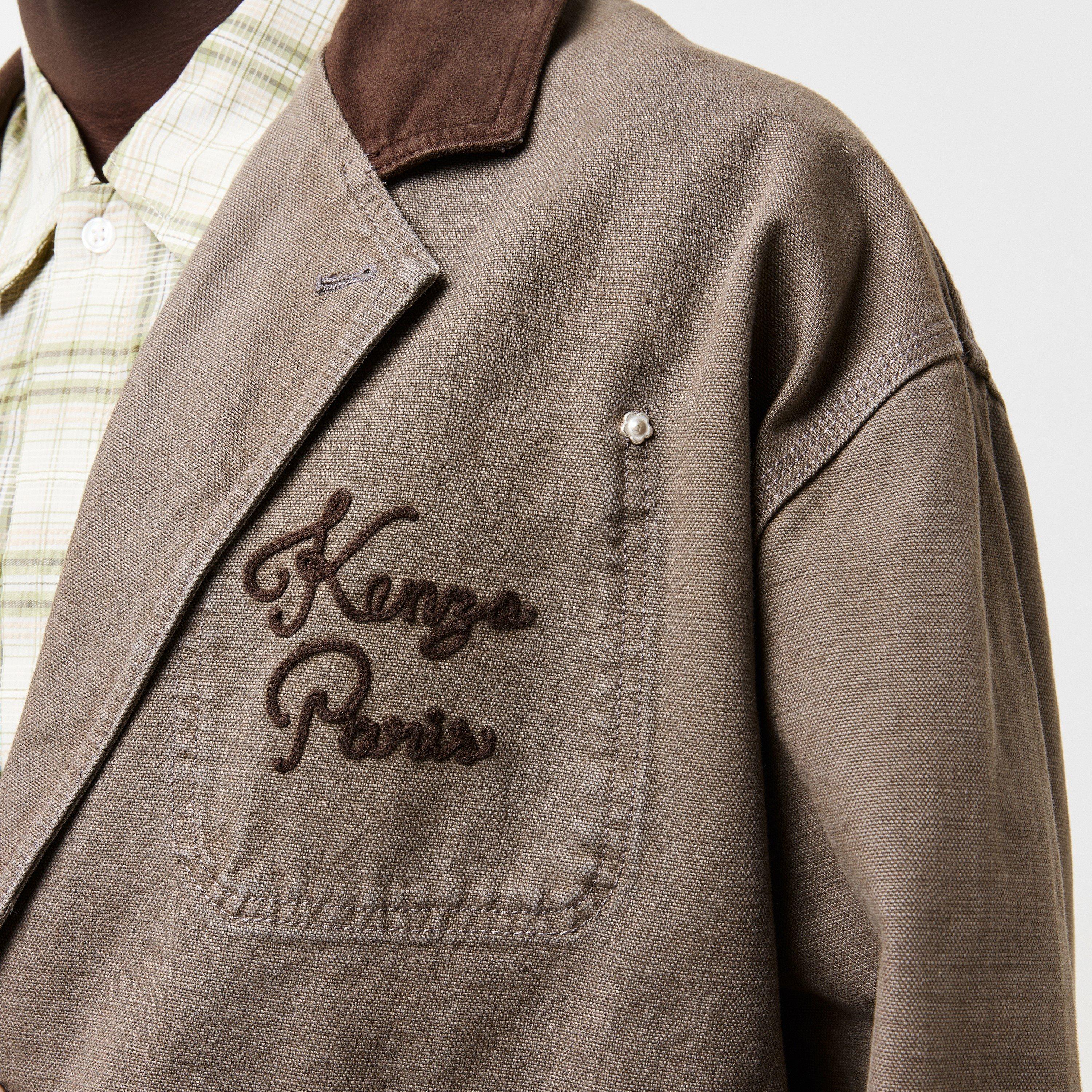 Taupe 92 - Kenzo - Men's Workwear Harrington Jacket - 5
