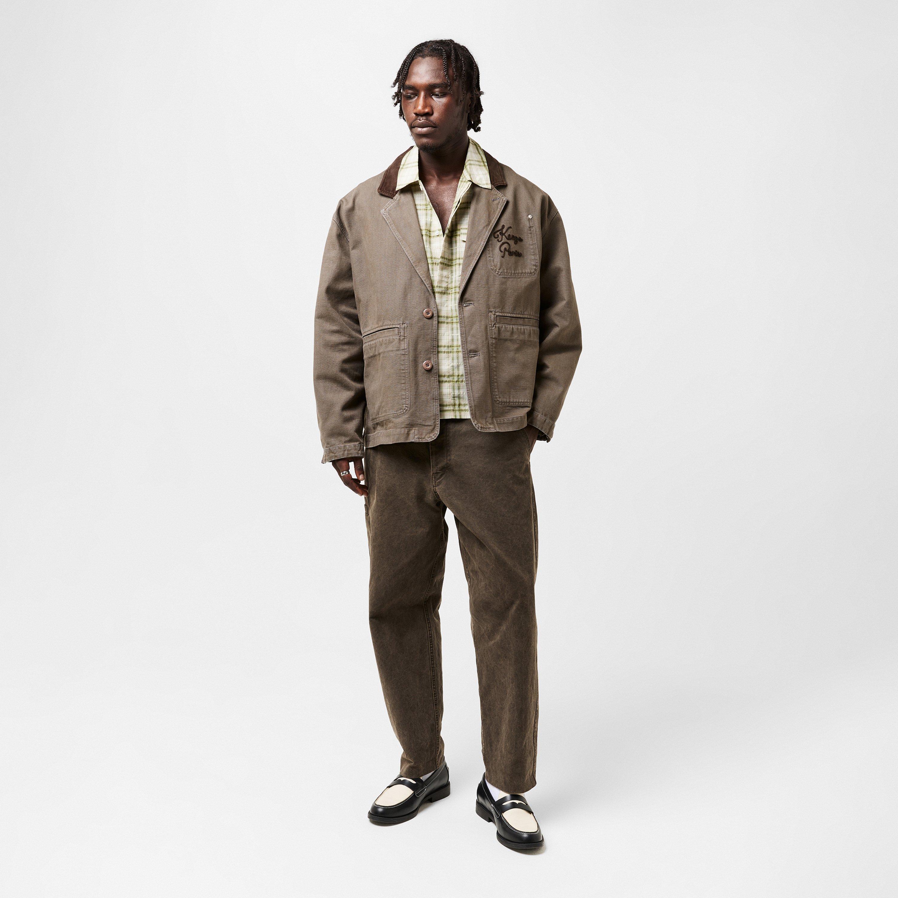 Taupe 92 - Kenzo - Men's Workwear Harrington Jacket - 6