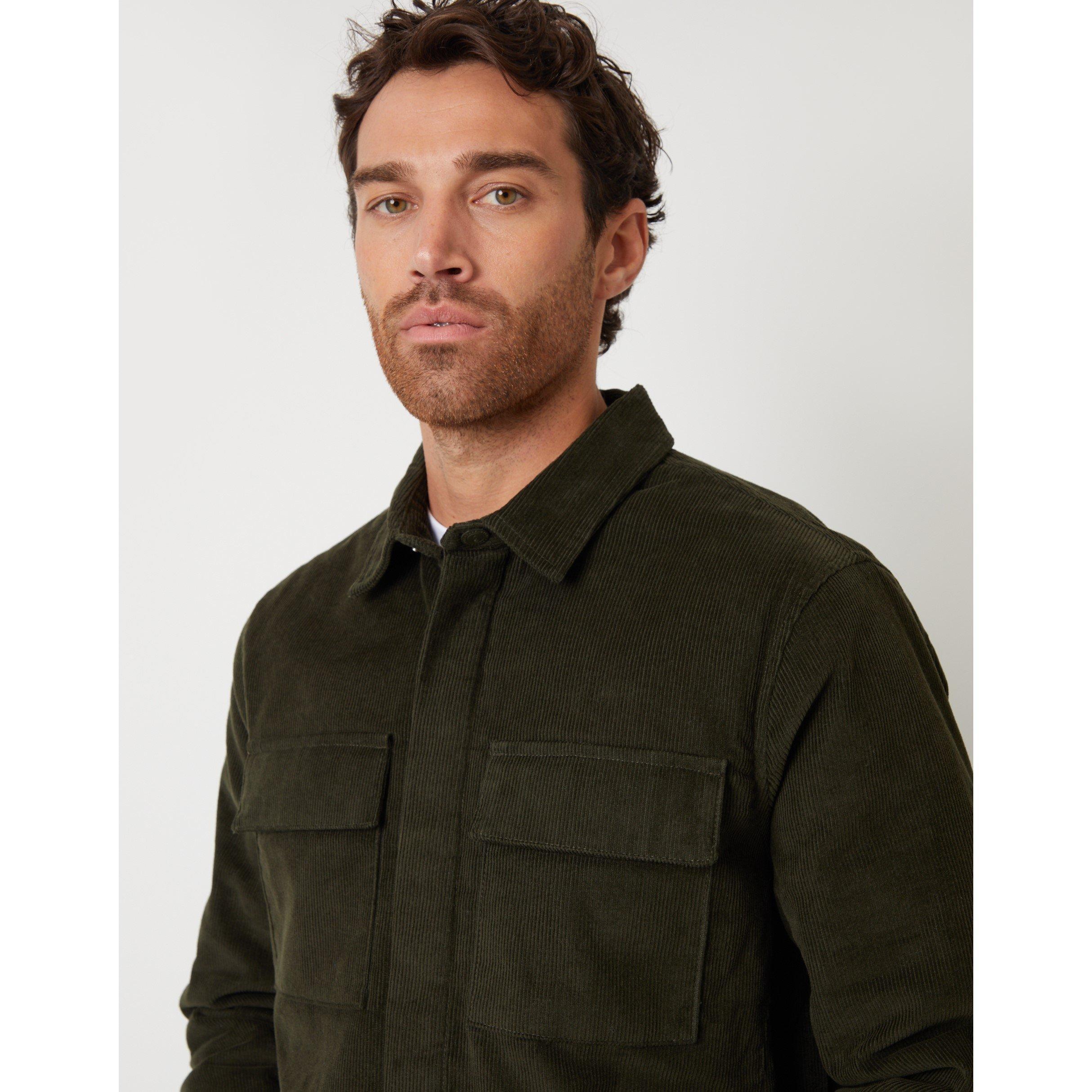 Dark Forest - Threadbare - Cordline Textured Insulated Shearling Jacket - 4