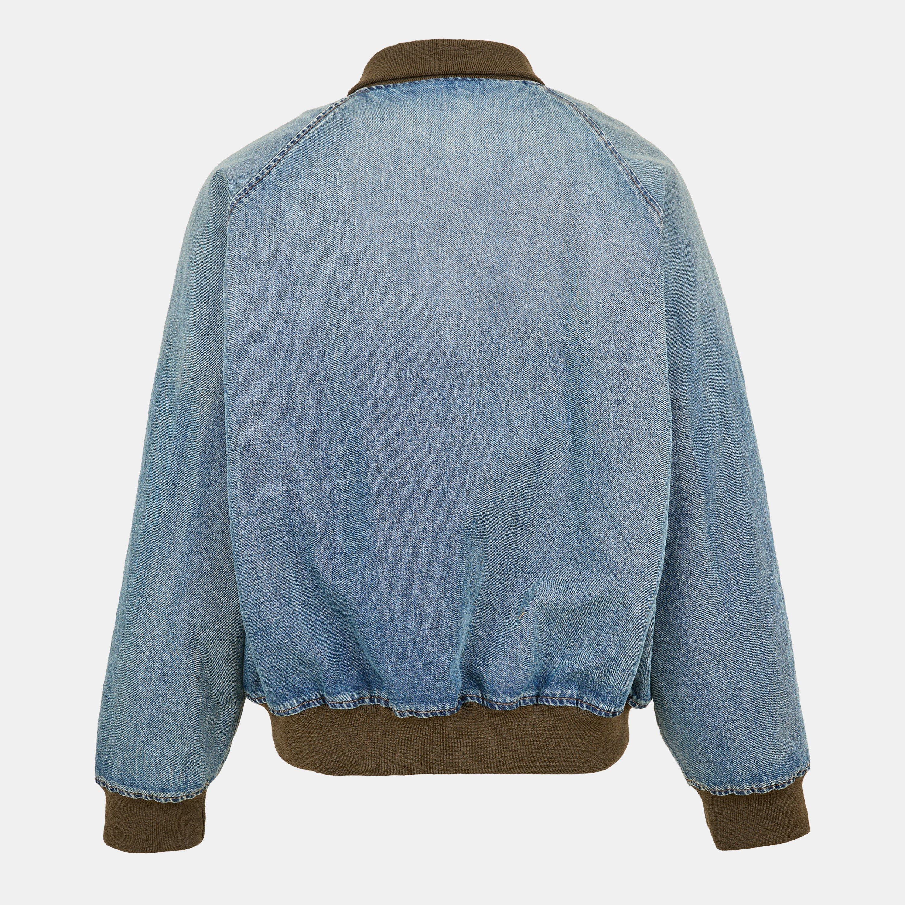 Bleu - Miu Miu - Mens Denim Blouson Jacket - 2